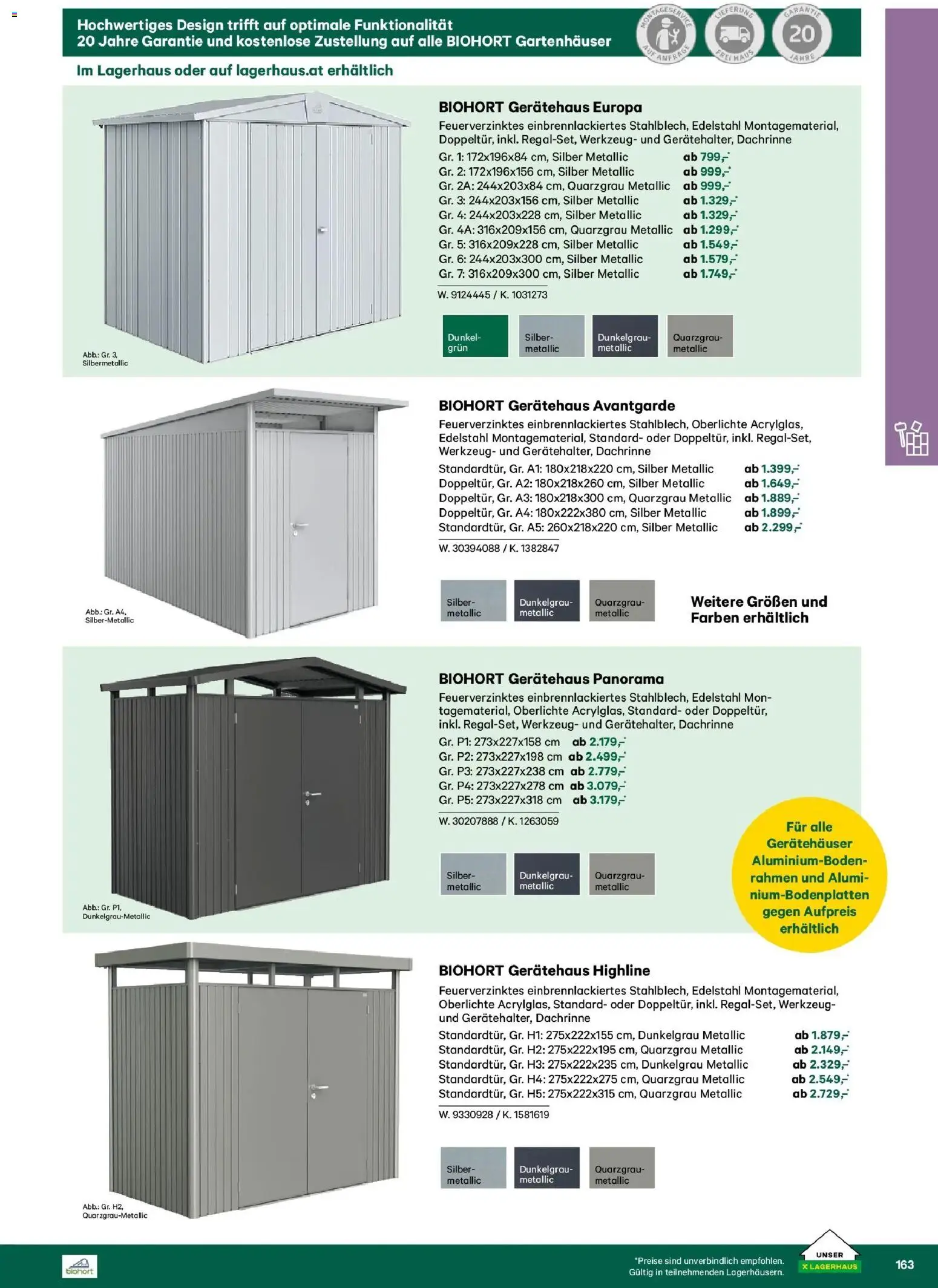 Lagerhaus Garten & Freizeit Katalog 2026 - Innsbruck, Böheimkirchen gültig ab 01.03.2026 | Seite: 163