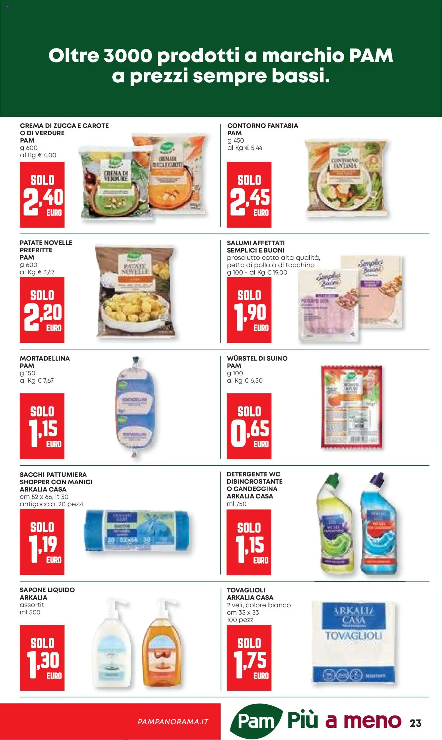 Volantino Panorama del 26.03.2026 | Pagina: 23 | Prodotti: Sapone, Pollo, Detergente, Pattumiera