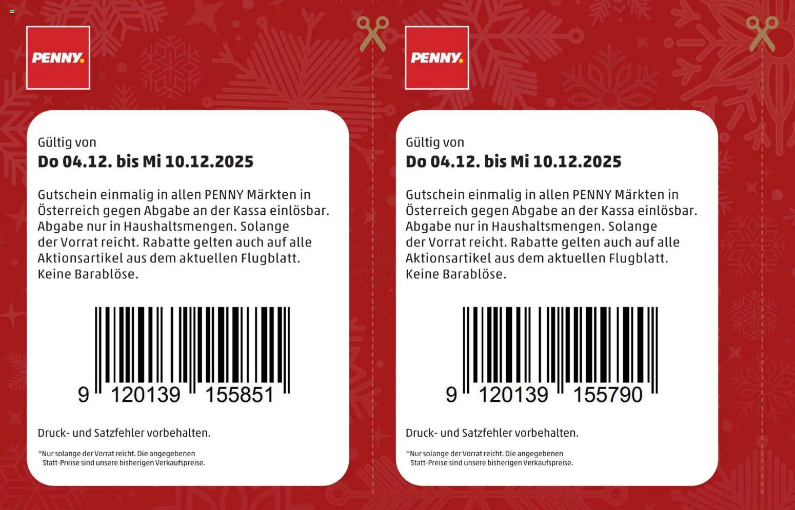 Penny Markt Gutscheine  gültig ab 04.12.2025 | Seite: 10
