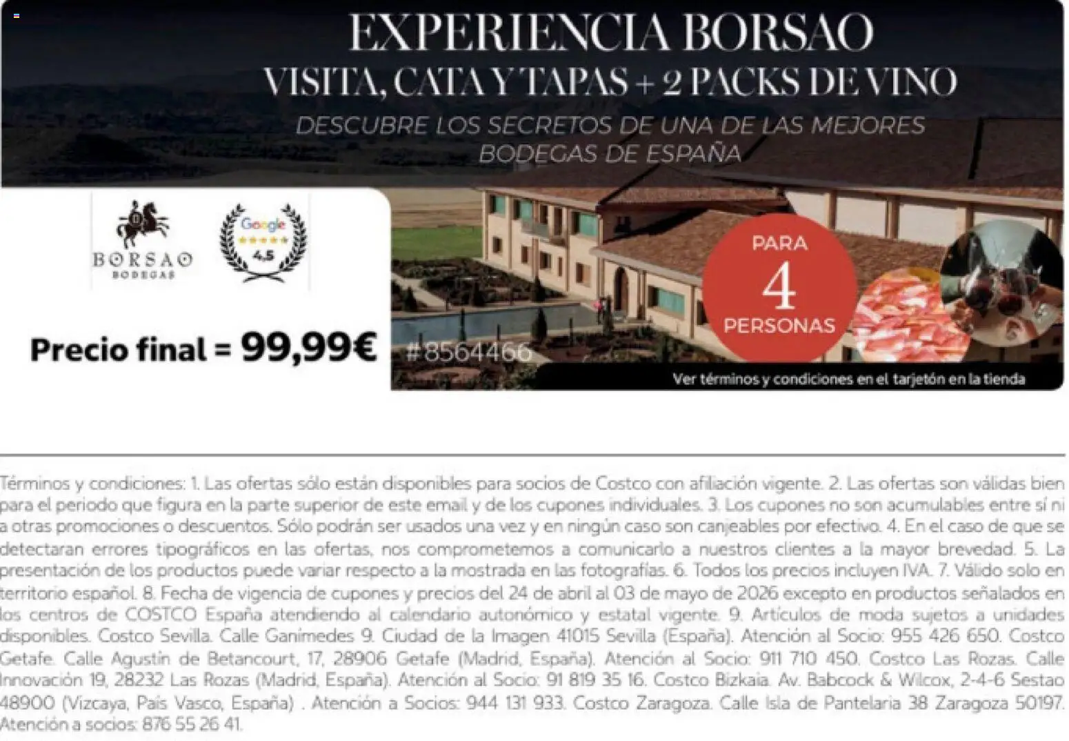 Costco catálogo │ válido desde el 24.04.2026 | Página: 20 | Productos: Vino