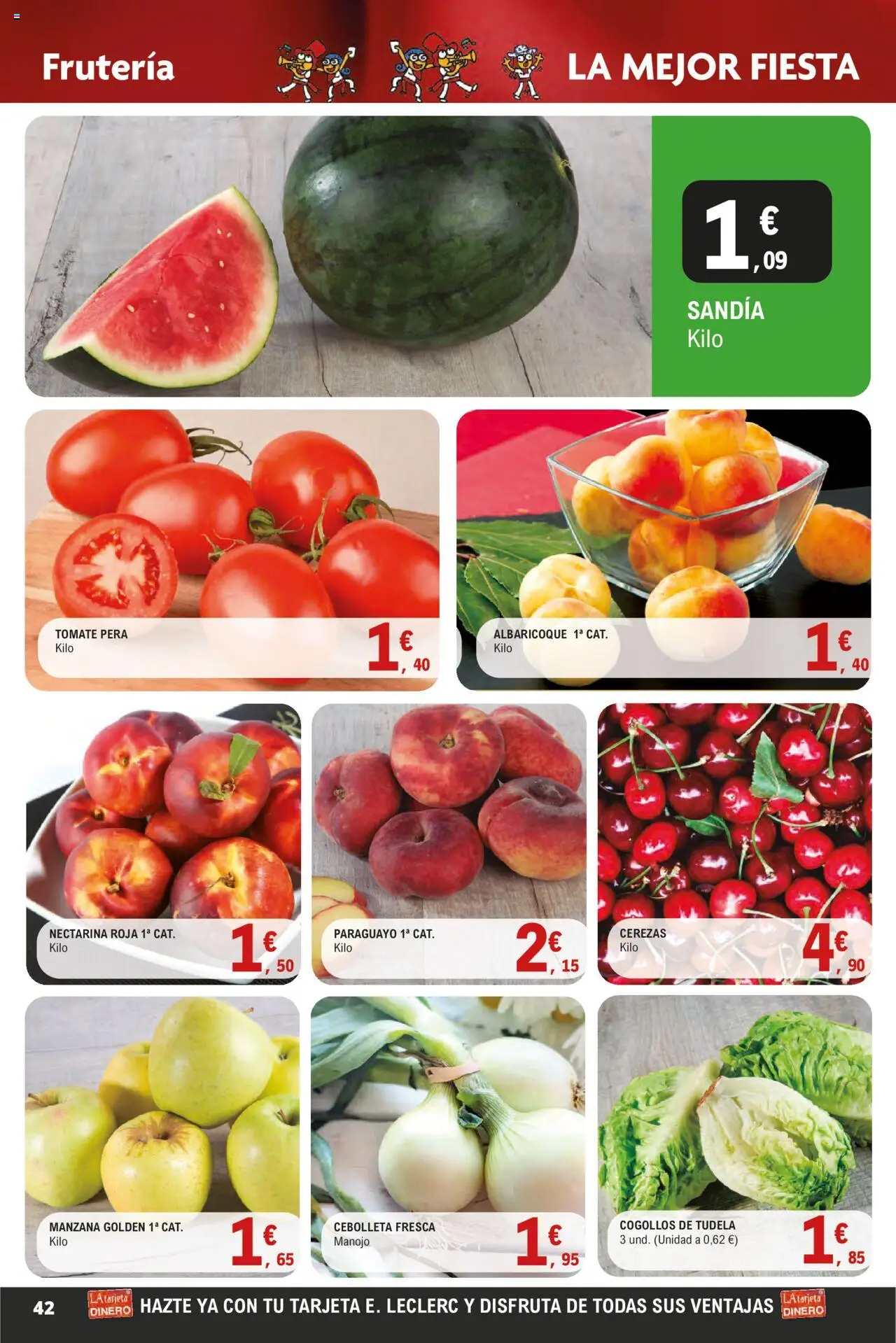 E.Leclerc - Descubre la Calidad y Frescura  │ válido desde el 18.06.2025 | Página: 42 | Productos: Manzana, Αποφλοιωτής σκόρδου, Apple, Sandía