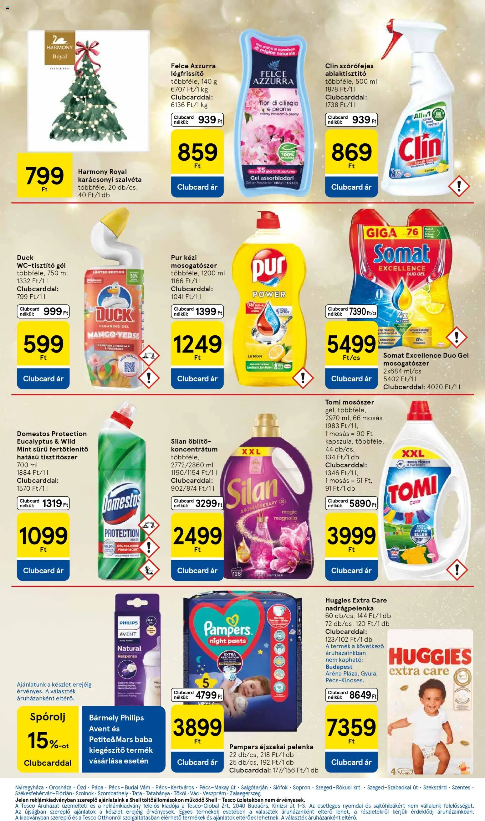 Tesco akciós ujság - amely érvényes a következő dátumtól: 04.12.2025 | Oldal: 35 | Termékek: Pelenka, Öblítő, Mosószer, Mosogatószer