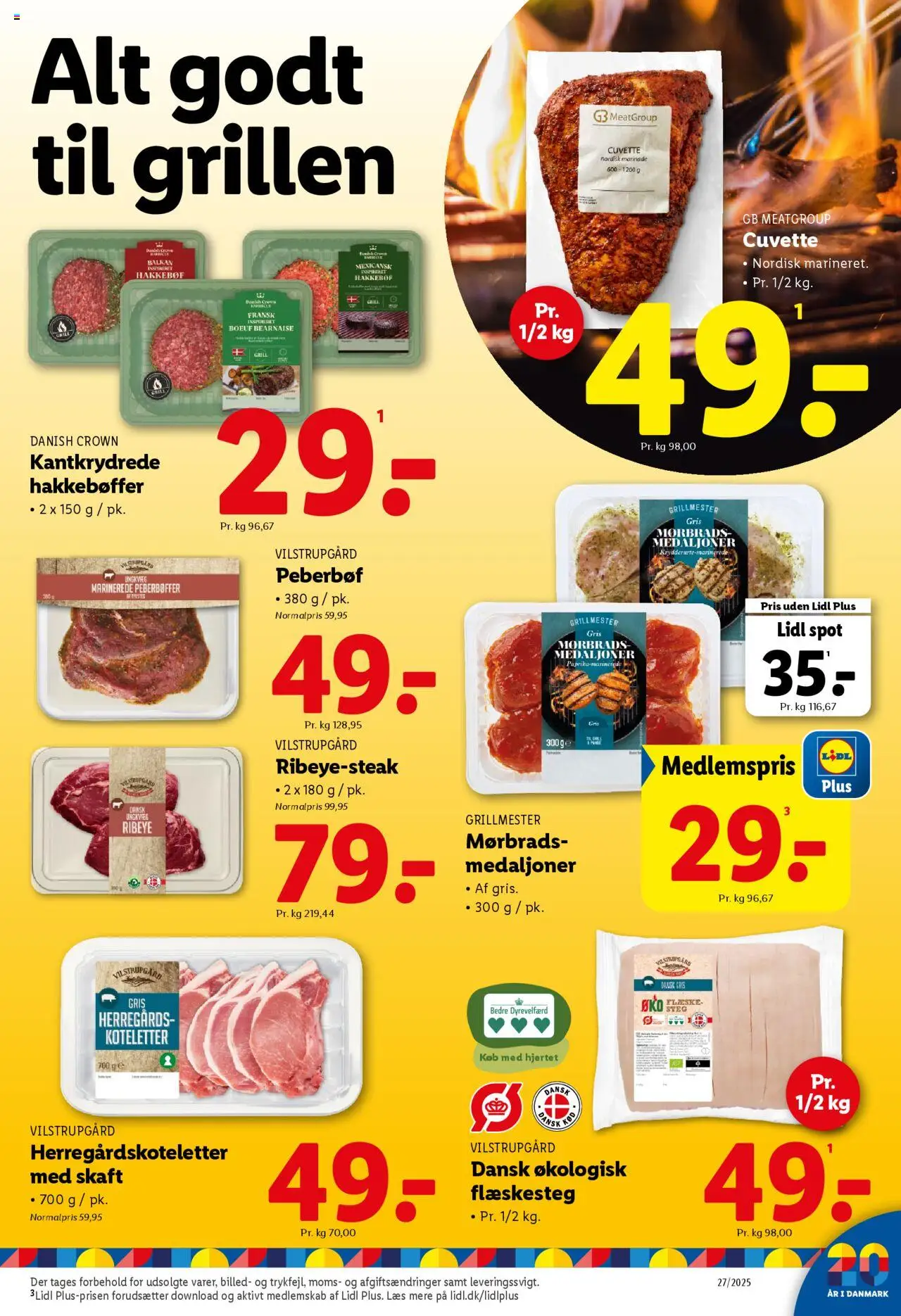 Lidl Tilbudsavis gyldig fra 03.07.2025 | Side: 17 | Produkter: Koteletter, Flæskesteg, Grill