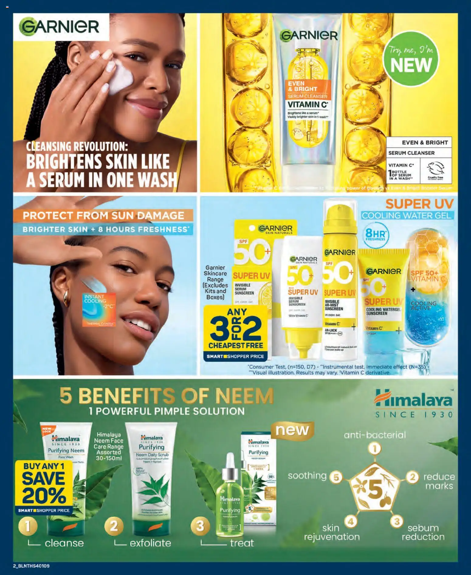 New Pick n Pay catalogue – valid from 25.03.2026 | Page: 2 | Products: Serum, Sunscreen, Water, Scrub