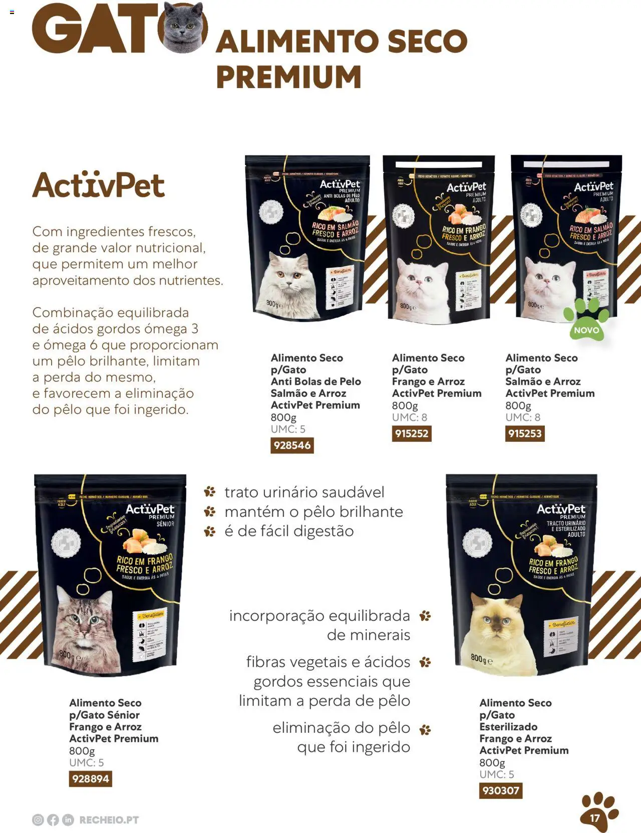 Recheio folheto │ válido de 10.11.2023 | Página: 17 | Produtos: Ômega 3, Frango, Salmão, Arroz