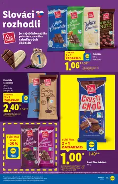 Nové Lidl akcie – leták je platný od 16.09.2025 | Strana: 11 | Produkty: Čokoláda