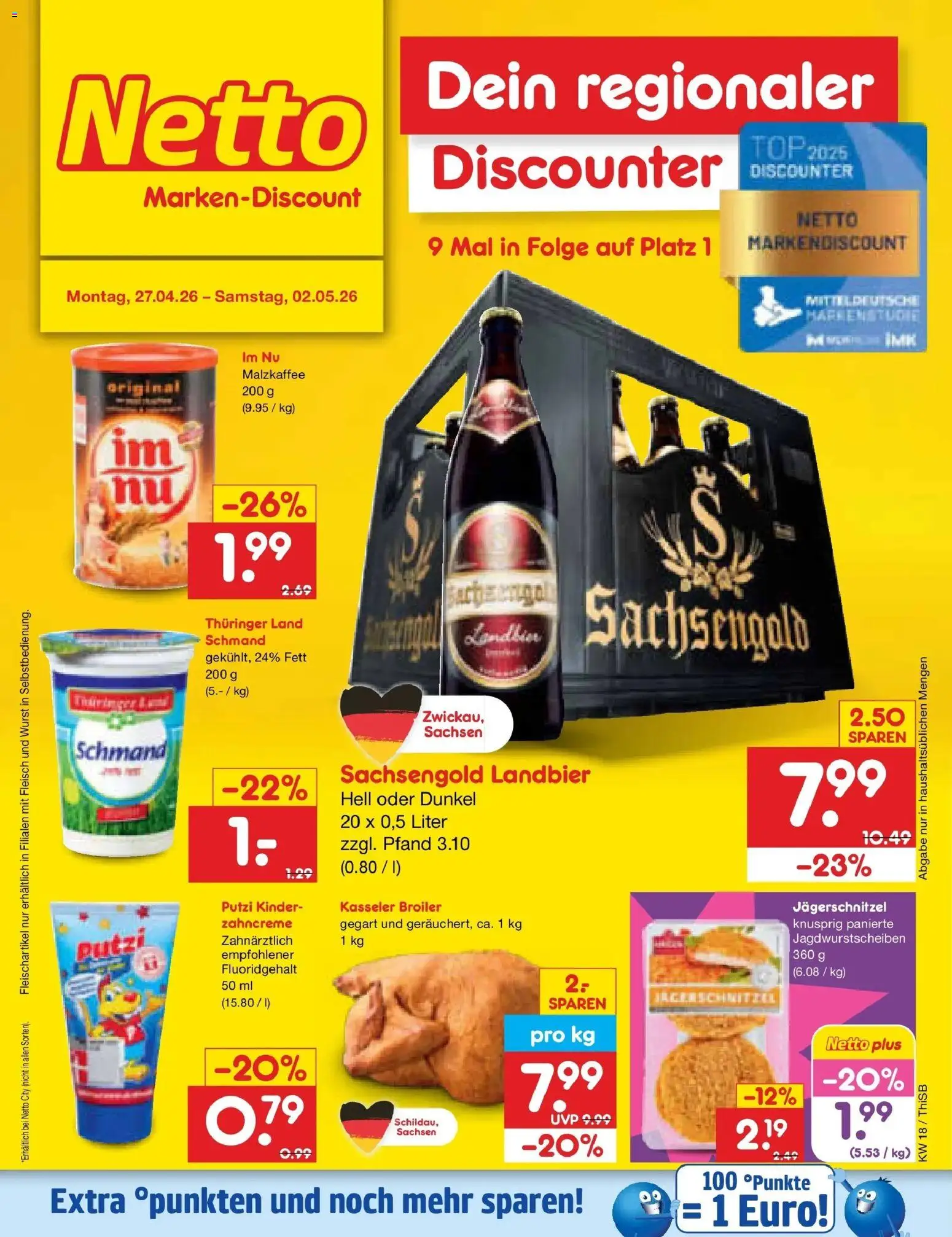 Netto Marken-Discount Prospekt Pirna	 – gültig ab 27.04.2026 | Seite: 32 | Produkte: Top, Wurst, Fleisch