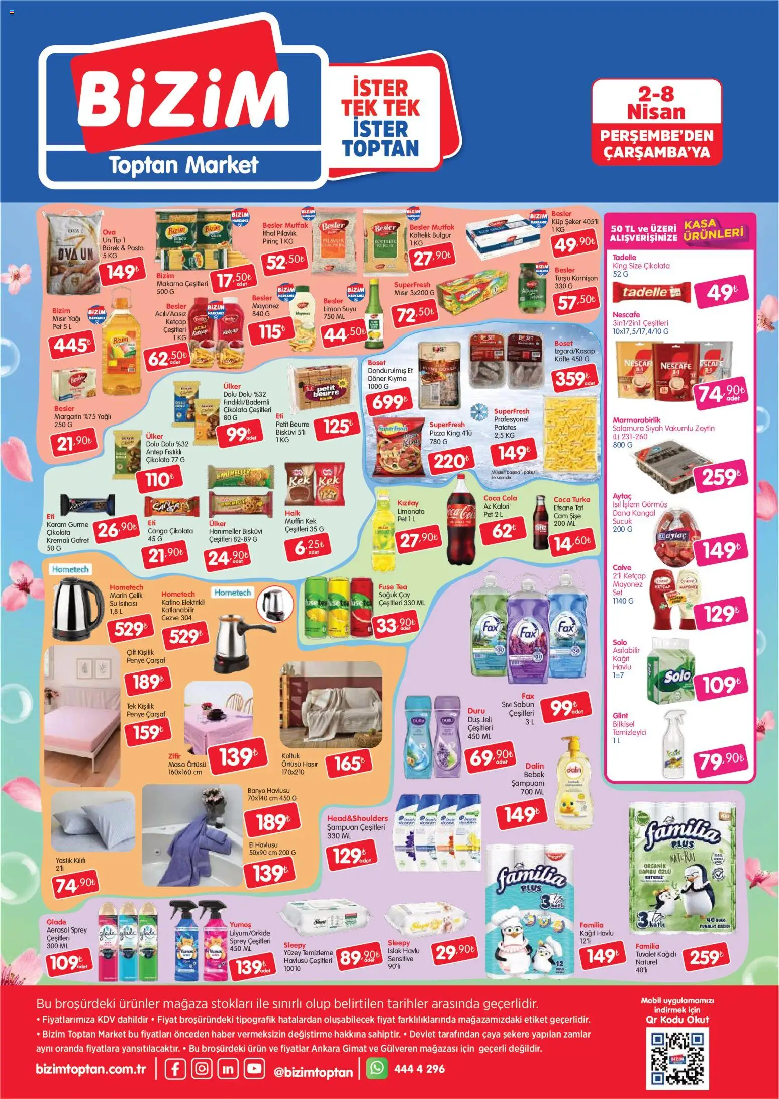 Bizim Toptan Katalog - 02.04.2026 tarihinden itibaren geçerlidir | Sayfa: 2 | Ürünler: Banyo, Duş jeli, Kağıt havlu, Su ısıtıcısı