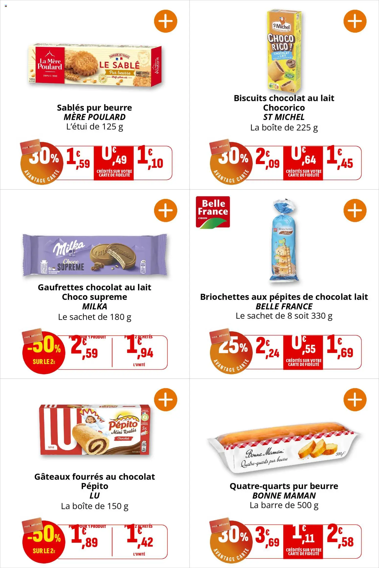 {H1} | Page: 26 | Produits: Pépites de chocolat, Gâteaux fourrés au chocolat, Beurre, Chocolat