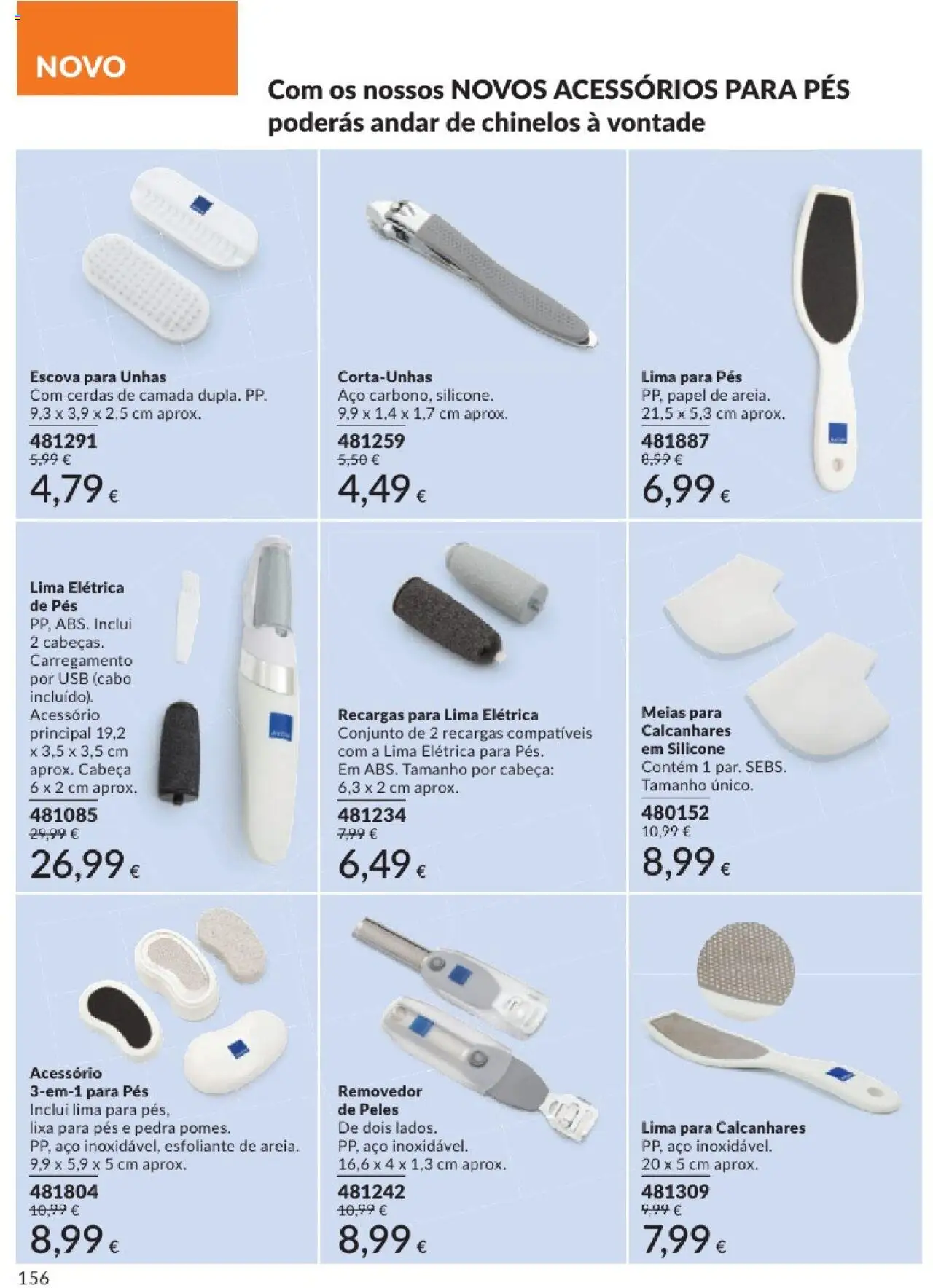 Catálogo Avon Campanha 8 │ válido de 01.08.2025 | Página: 156 | Produtos: Chinelos, Cabo, USB, Corta-unhas