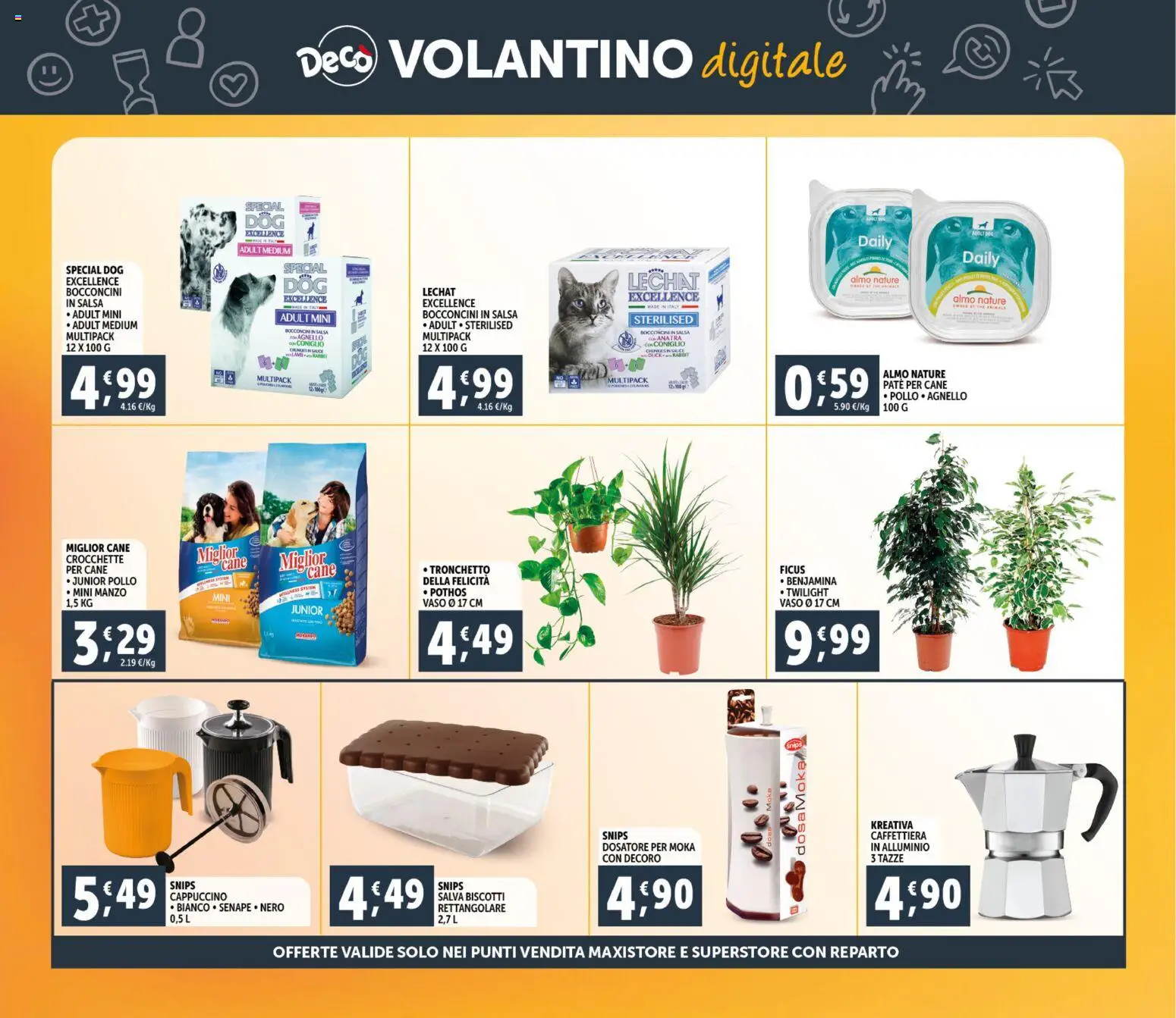 Volantino Decò del 23.02.2026 | Pagina: 33 | Prodotti: Caffettiera, Manzo, Agnello, Vaso