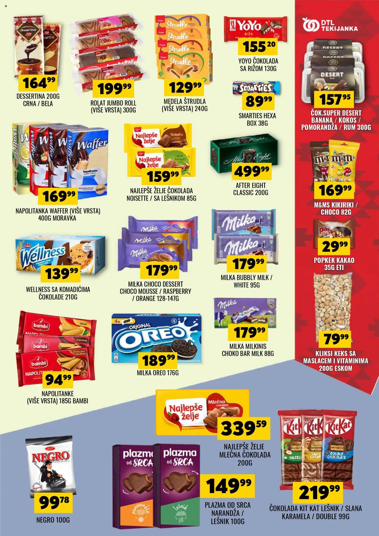 Tekijanka katalog - važi od 08.04.2026 | Strana: 13 | Proizvode: Oreo, Plazma, Lešnik, Pomorandza