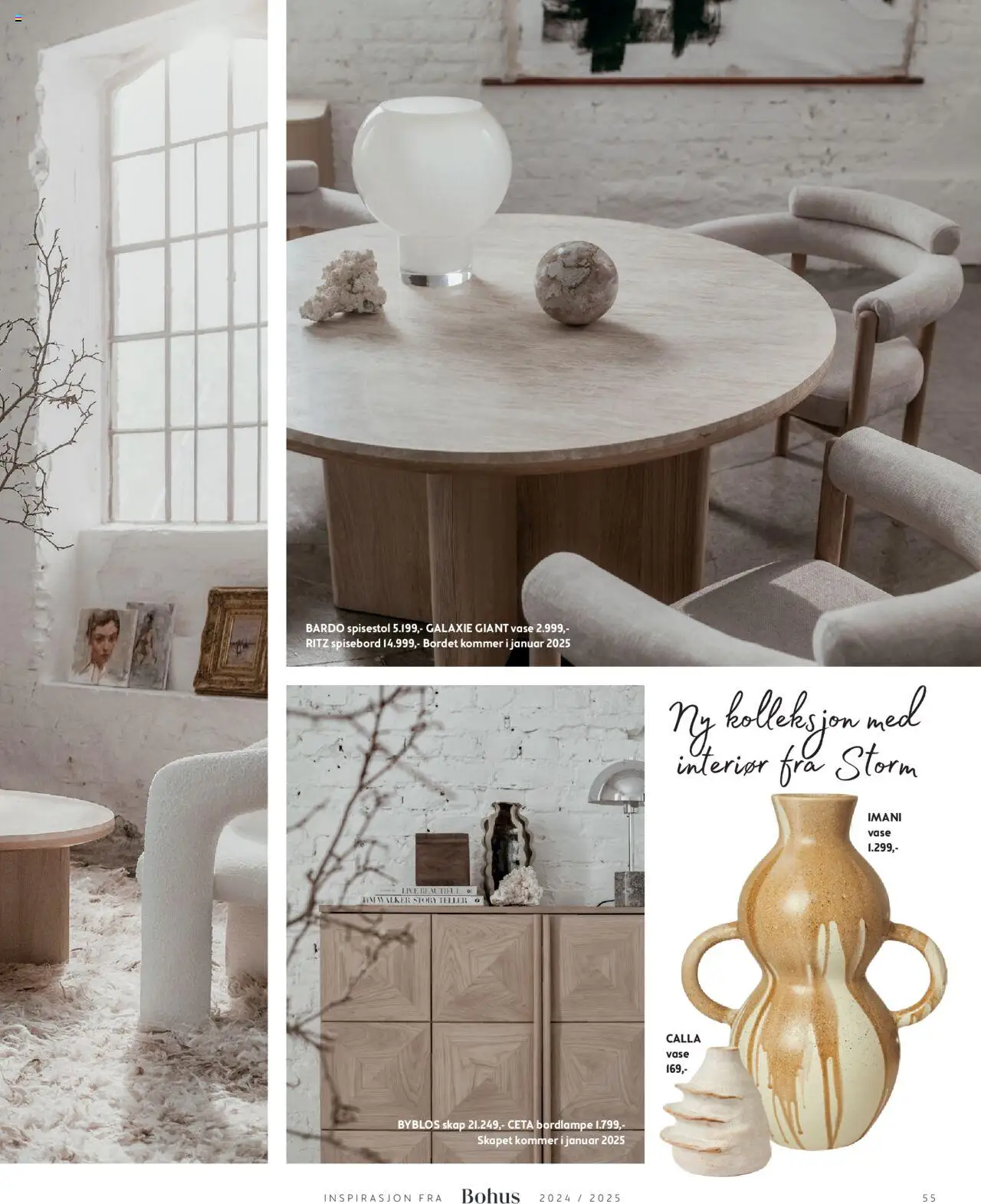  | Side: 55 | Produkter: Spisebord, Spisestol, Vase, Interiør