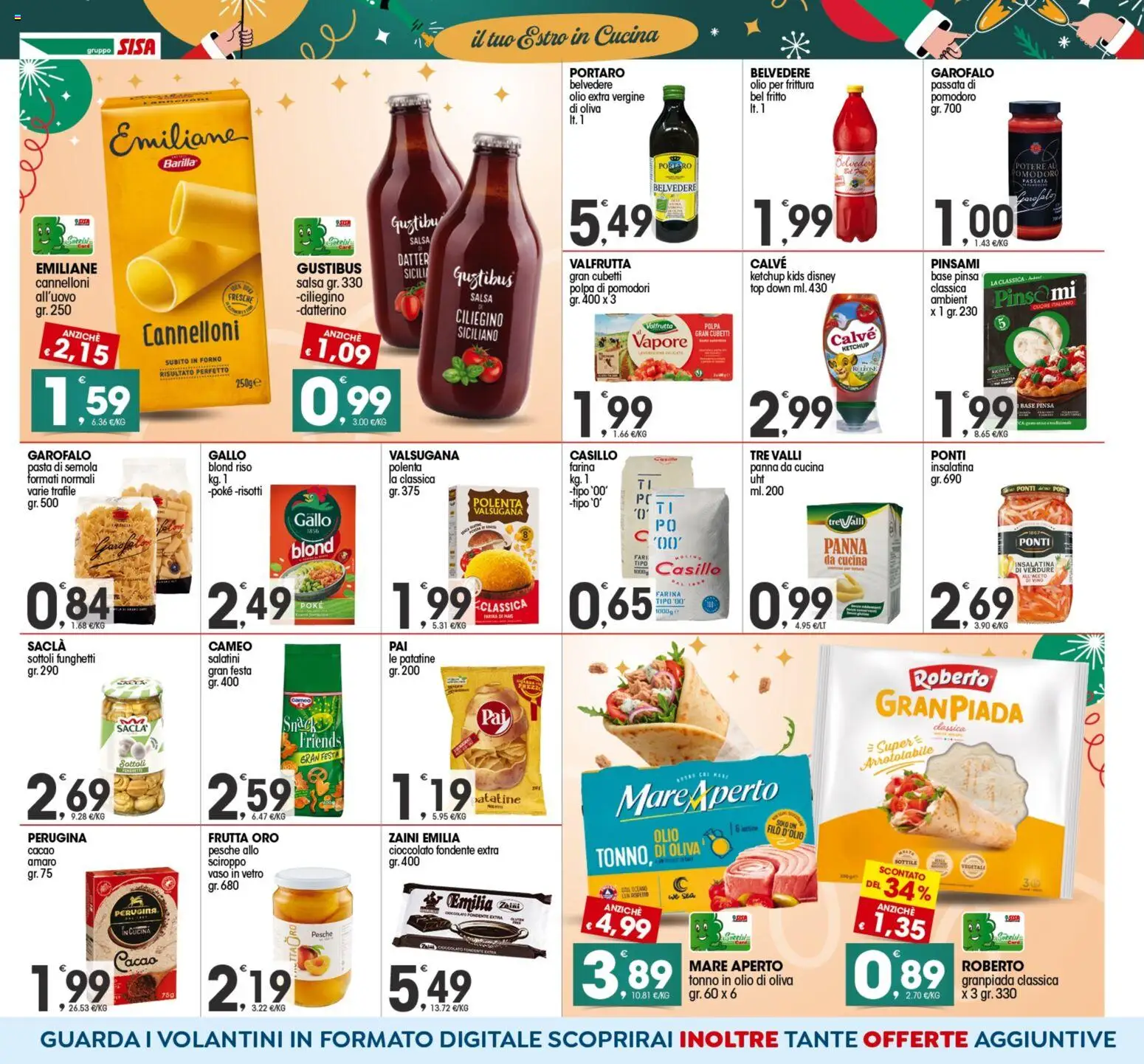 Volantino SISA del 27.12.2025 | Pagina: 6 | Prodotti: Ketchup, Salsa, Pomodori, Forno