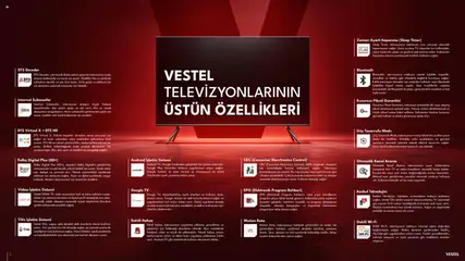 10.03.2026 tarihinden itibaren geçerli olan Vestel kataloğu önizlemesi | Sayfa: 4 | Ürünler: TV, Video, Ses, Oyun