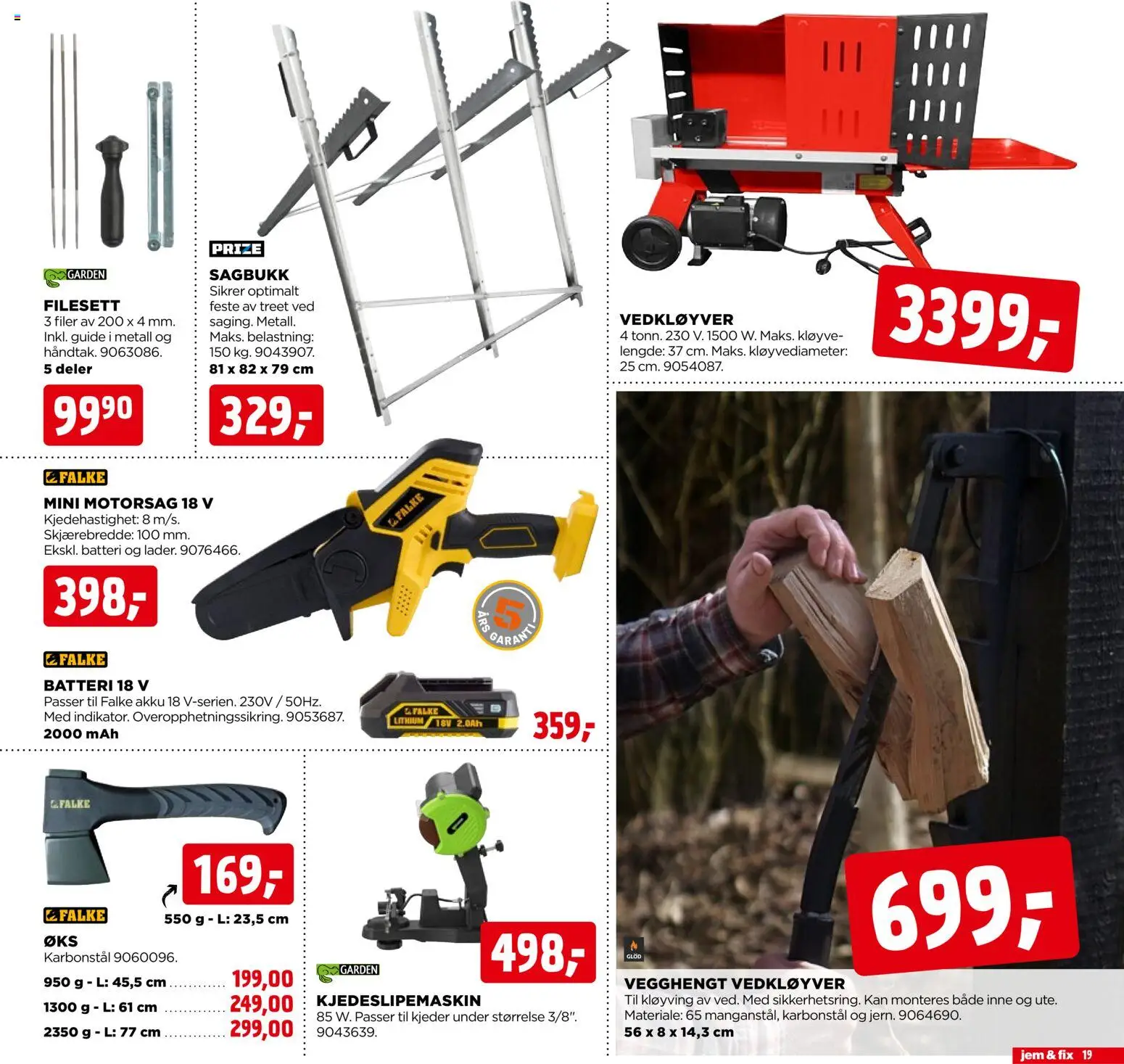 {H1} | Side: 19 | Produkter: Motorsag, Iphone, Batteri