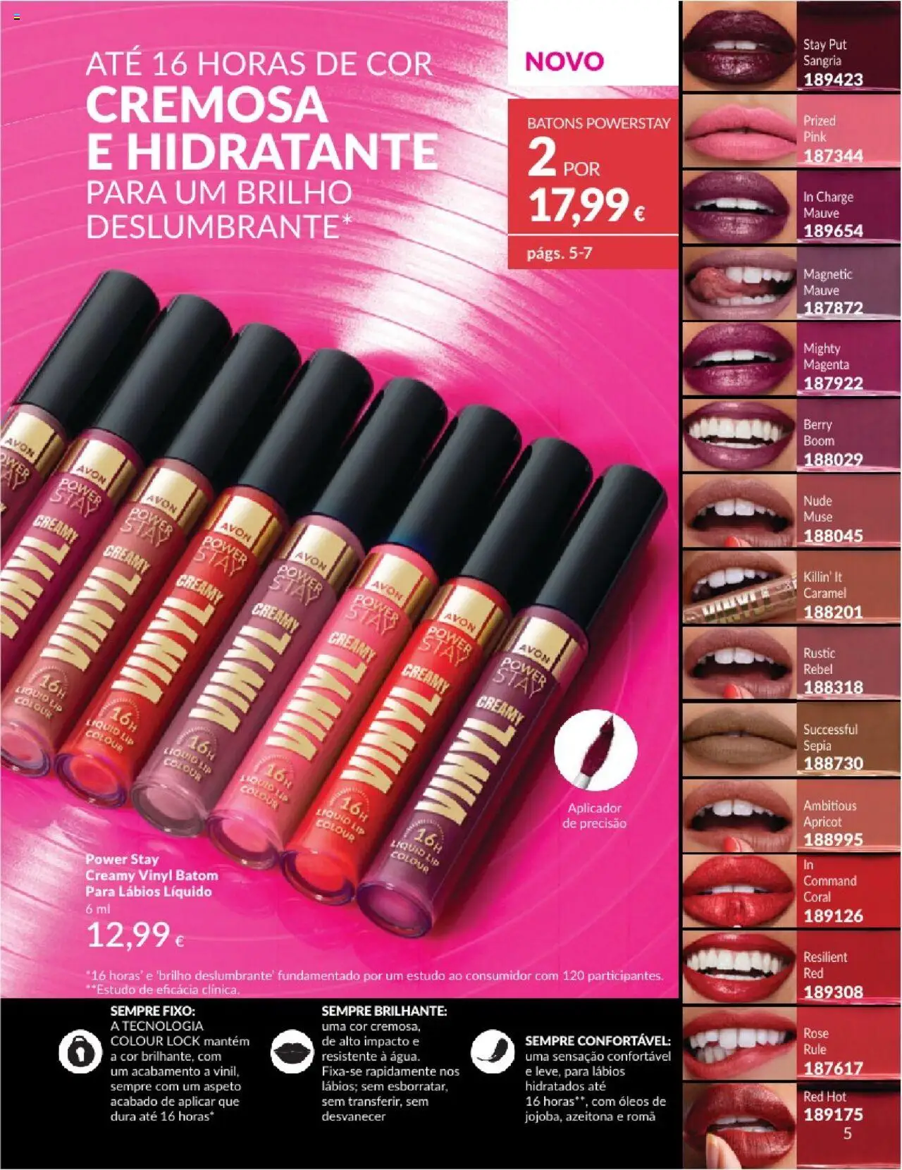 Catálogo Avon Campanha 8 │ válido de 01.08.2025 | Página: 5 | Produtos: Batom