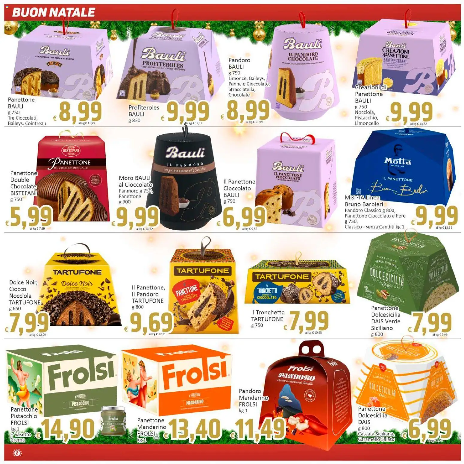 Volantino Paghi Poco del 11.12.2025 | Pagina: 2 | Prodotti: Crema, Cioccolato, Panettone, Limoncello