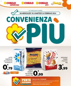 Anteprima del volantino Conad Convenienza Più Sicilia catalogo valido a partire dal 18.02.2026