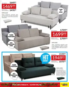 Pogląd oferty "Abra meble Gazetka" - ważna od 03.12.2025 | Strona: 15 | Produkty: Sofa