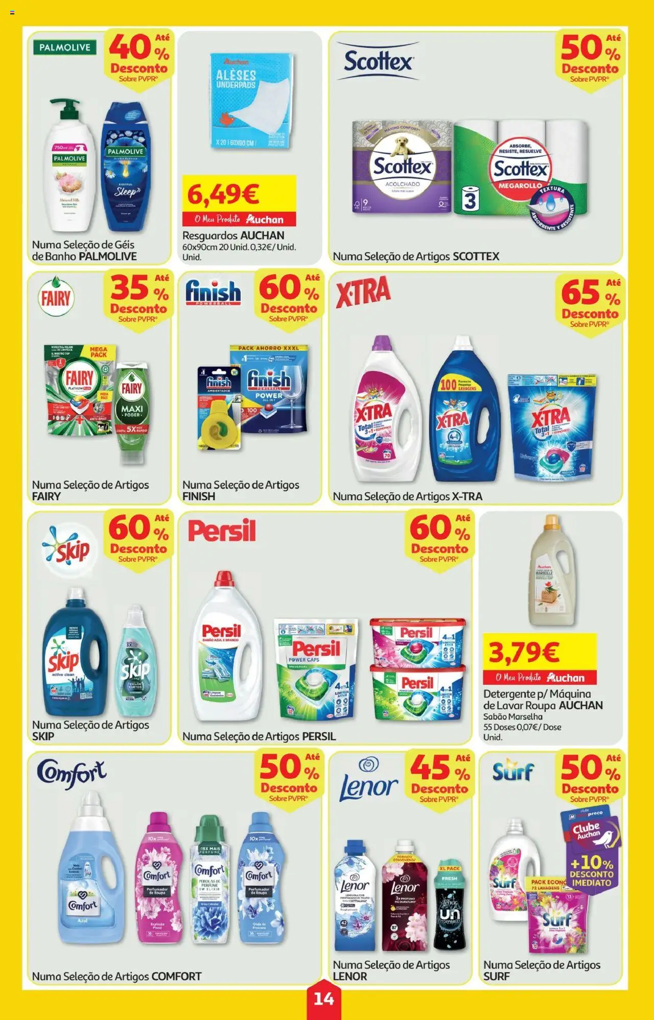 Minipreço folheto │ válido de 16.10.2025 | Página: 14 | Produtos: Perfume, Sabão, Detergente, Banho