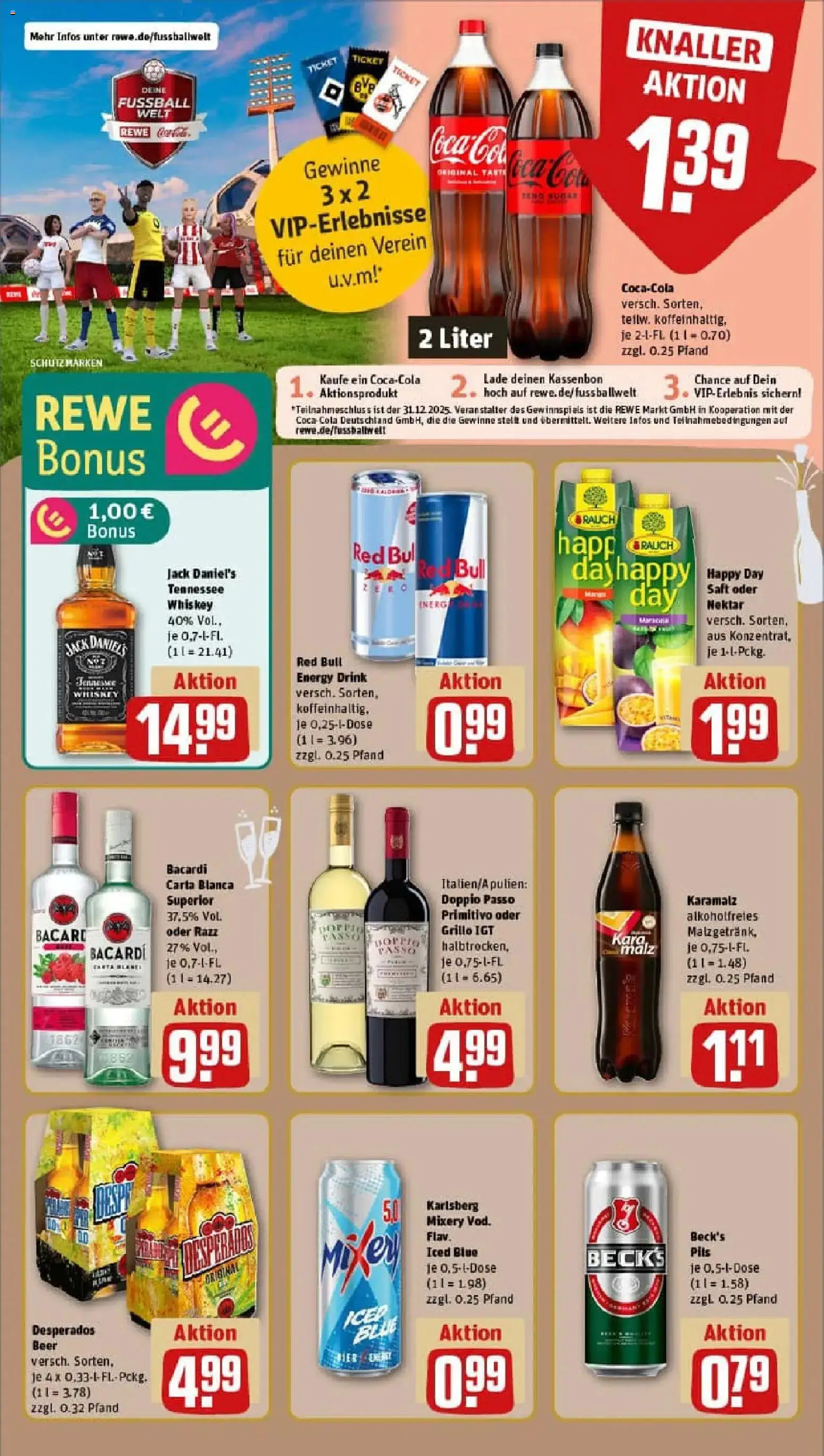 Rewe prospekt Bad Homburg V. D. Höhe	 – gültig ab 22.12.2025 | Seite: 14 | Produkte: Pils, Jack Daniel's, Saft, Whiskey