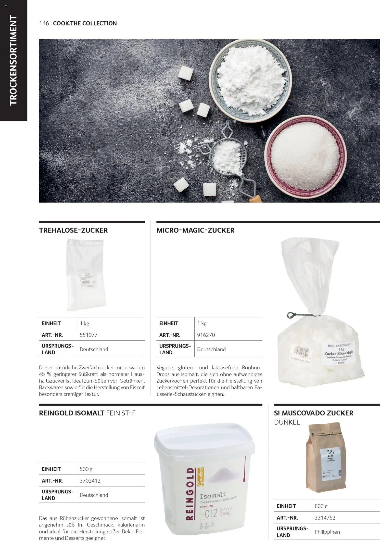 Transgourmet Cook Look-Book gültig ab 08.04.2026 | Seite: 146 | Produkte: Eis, Zucker