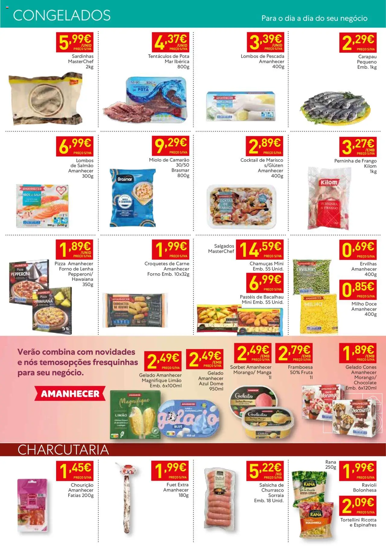 Recheio folheto Madeira │ válido de 05.08.2025 | Página: 9 | Produtos: Espinafres, Gelado, Chocolate, Carne