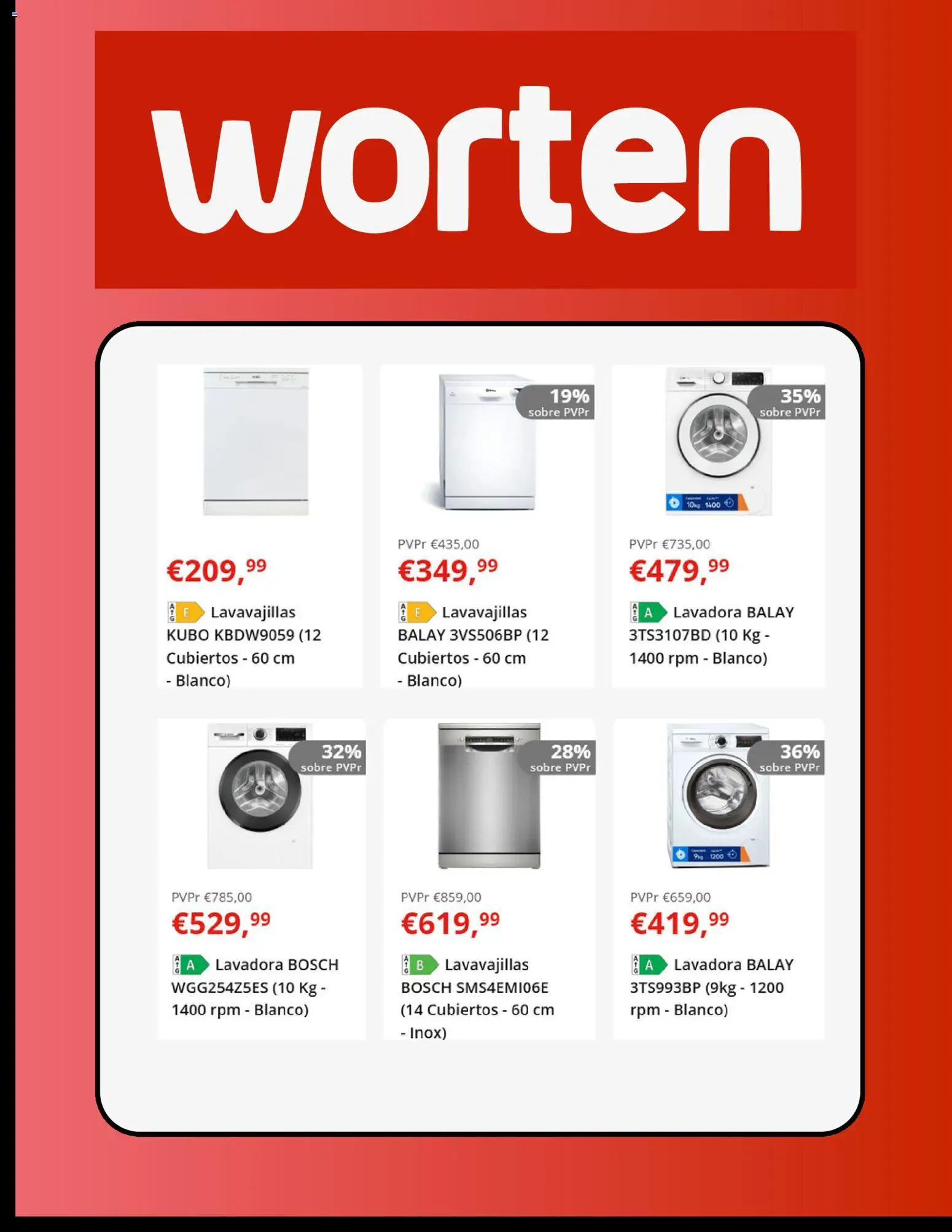 Worten folleto │ válido desde el 13.01.2026 | Página: 2 | Productos: Lavadora, Lavavajillas