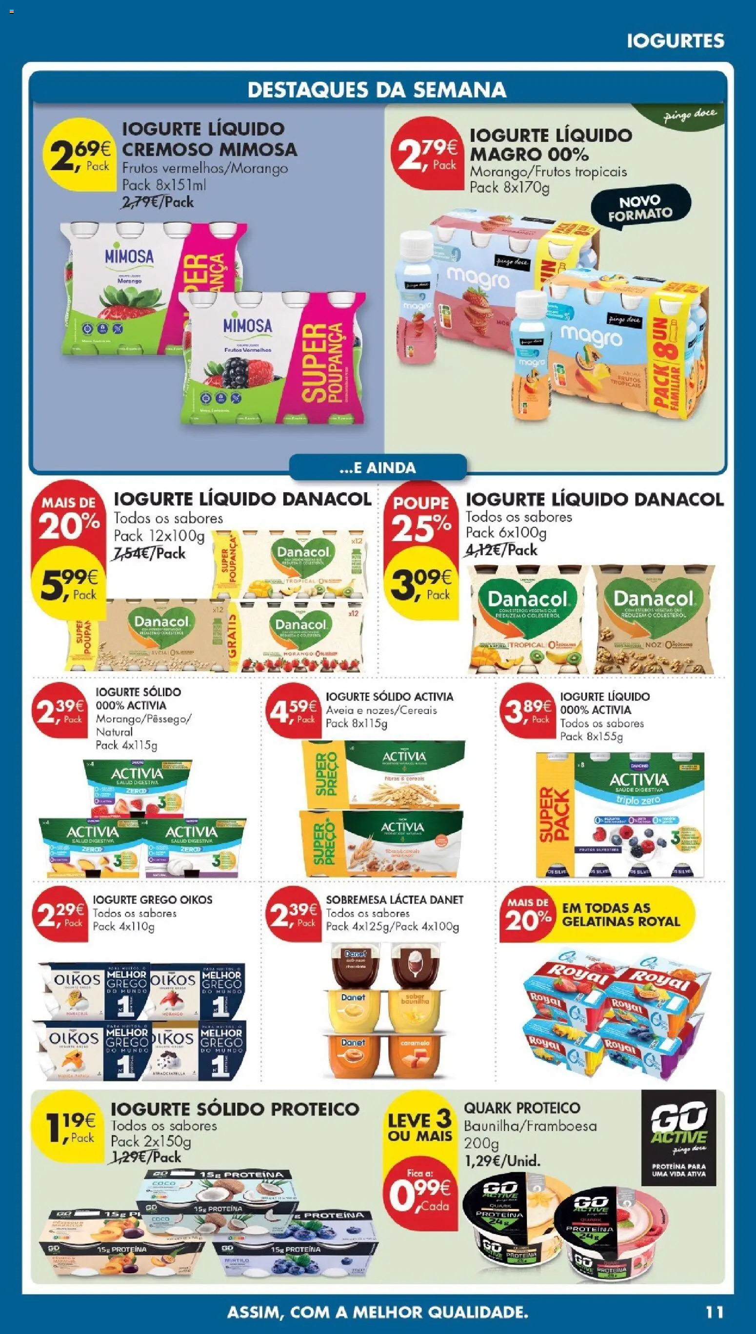 Pingo Doce Poupe Esta Semana Madeira │ válido de 21.04.2026 | Página: 11 | Produtos: Aveia, Iogurtes, Iogurte, Proteina