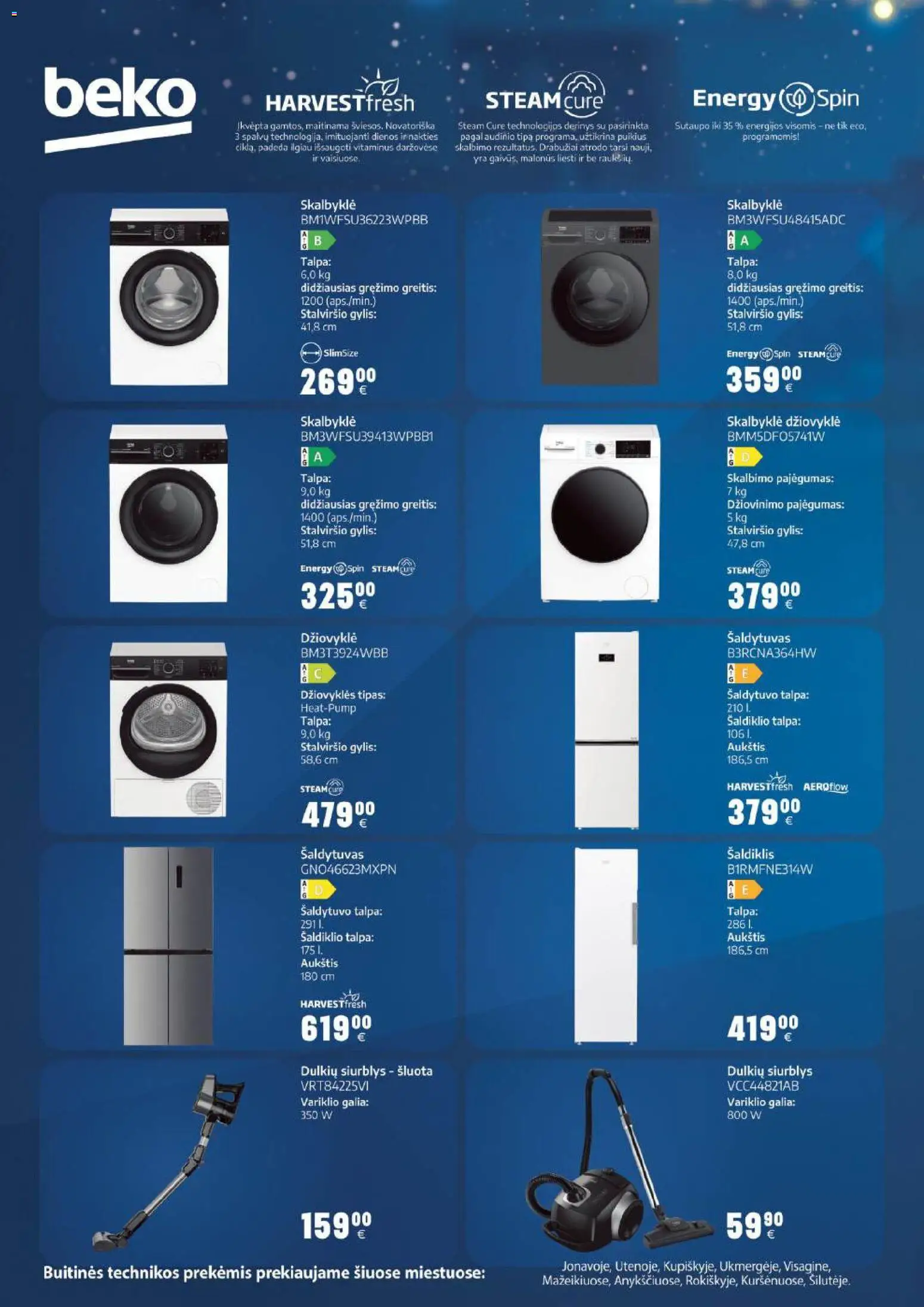BIKUVA akcijos nuo 25.11.2025 | Puslapis: 12 | Prekių: Drabužiai, Šaldytuvas, Šaldiklis, Džiovyklė