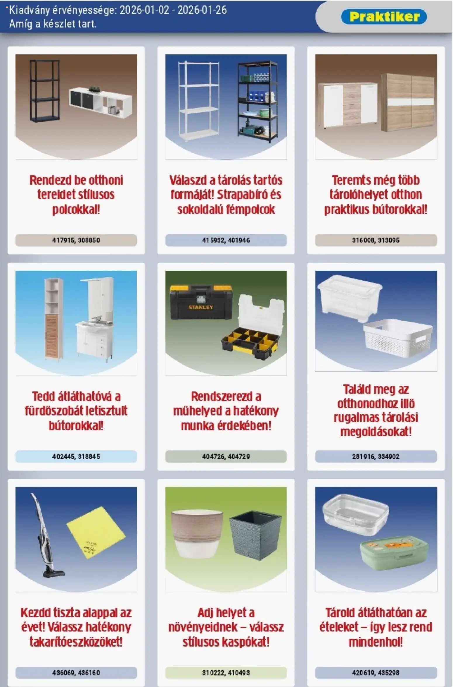 Praktiker akciós ujság - amely érvényes a következő dátumtól: 02.01.2026 | Oldal: 3