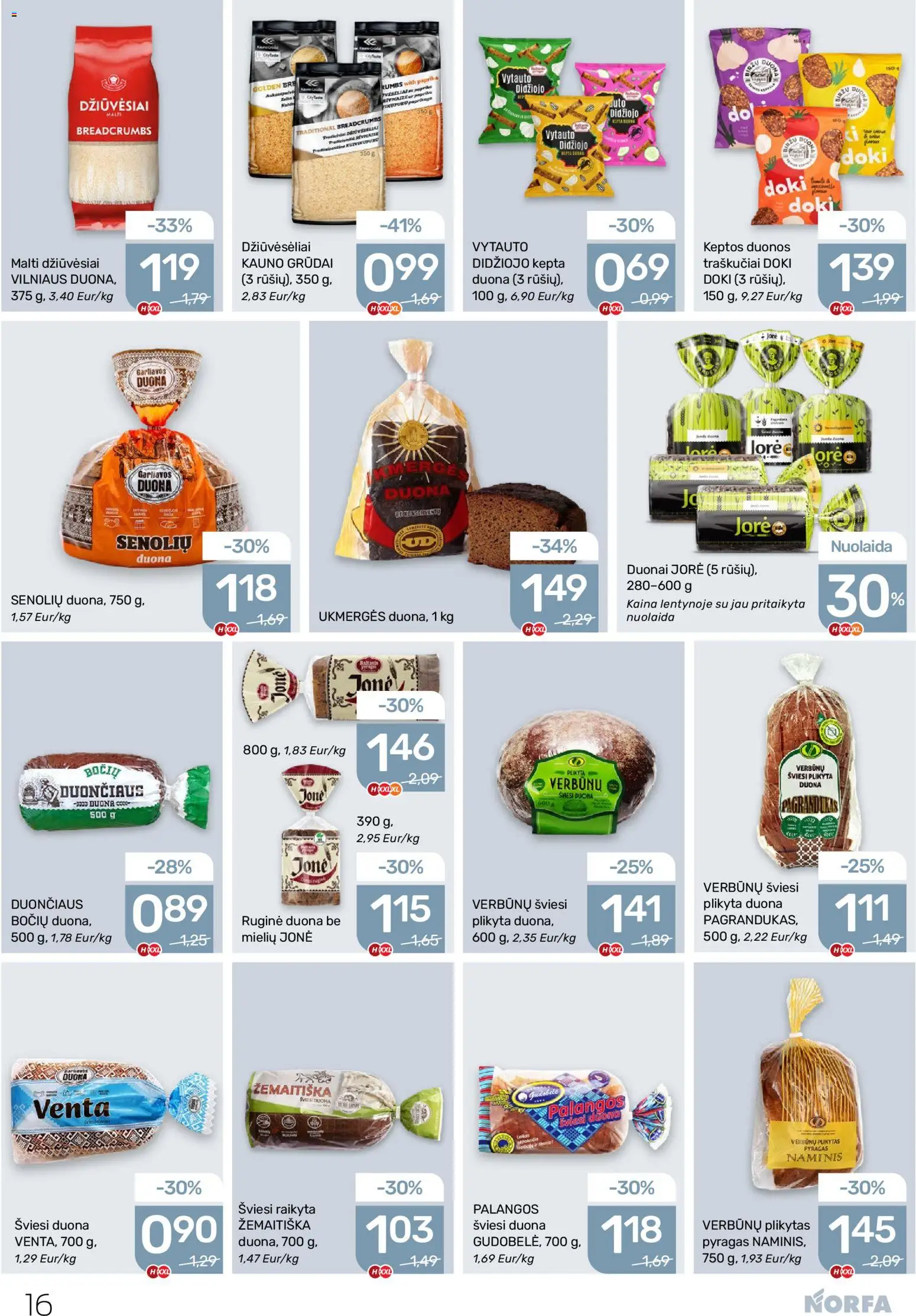 NORFA akcijos nuo 30.10.2025 | Puslapis: 16 | Prekių: Paprika, Pyragas, Duona, Traškučiai