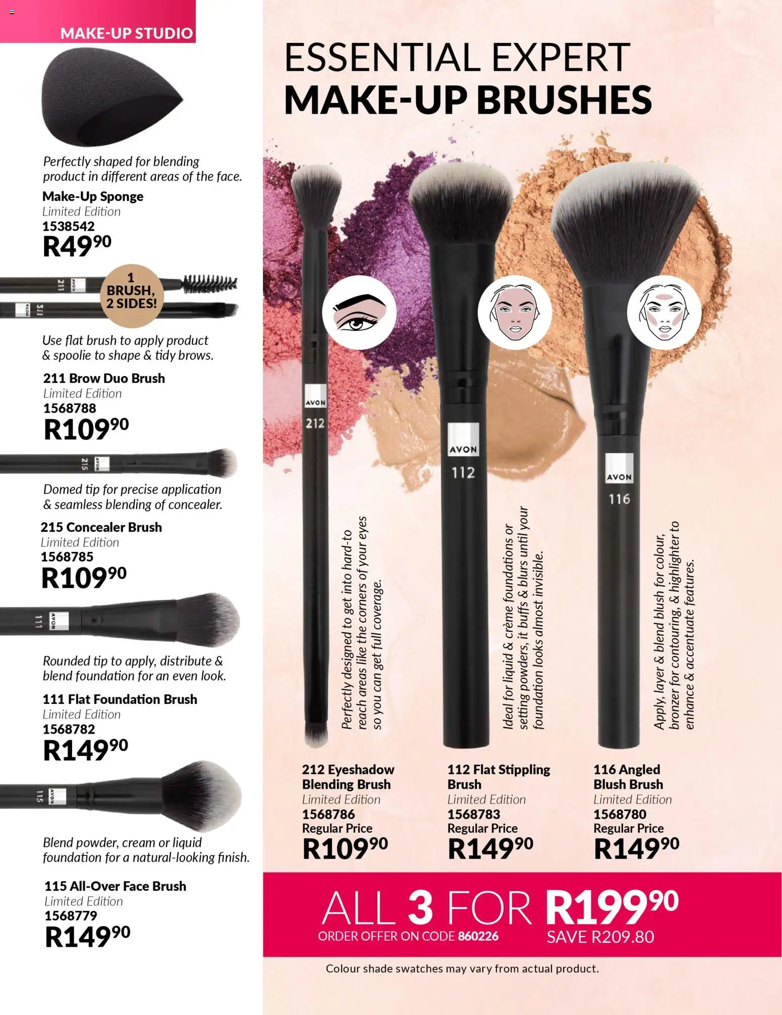 New Avon catalogue – valid from 31.01.2026 | Page: 58 | Products: Concealer, Brush, Cream, Makeup brushes
