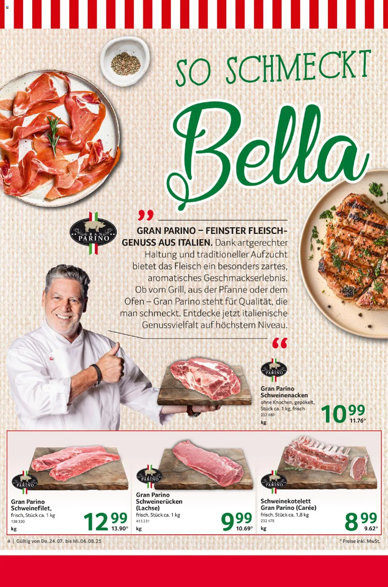 Selgros  Gastro - gültig ab dem 24.07.2025 | Seite: 4 | Produkte: Ofen, Schweinenacken, Schweinerucken, Fleisch