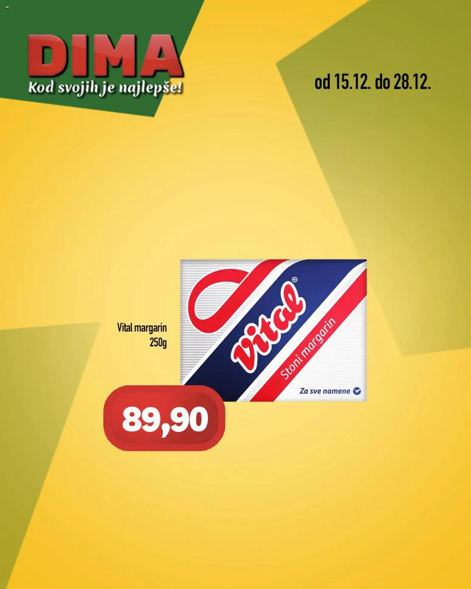 VP Dima katalog - važi od 15.12.2025 | Strana: 1 | Proizvode: Margarin