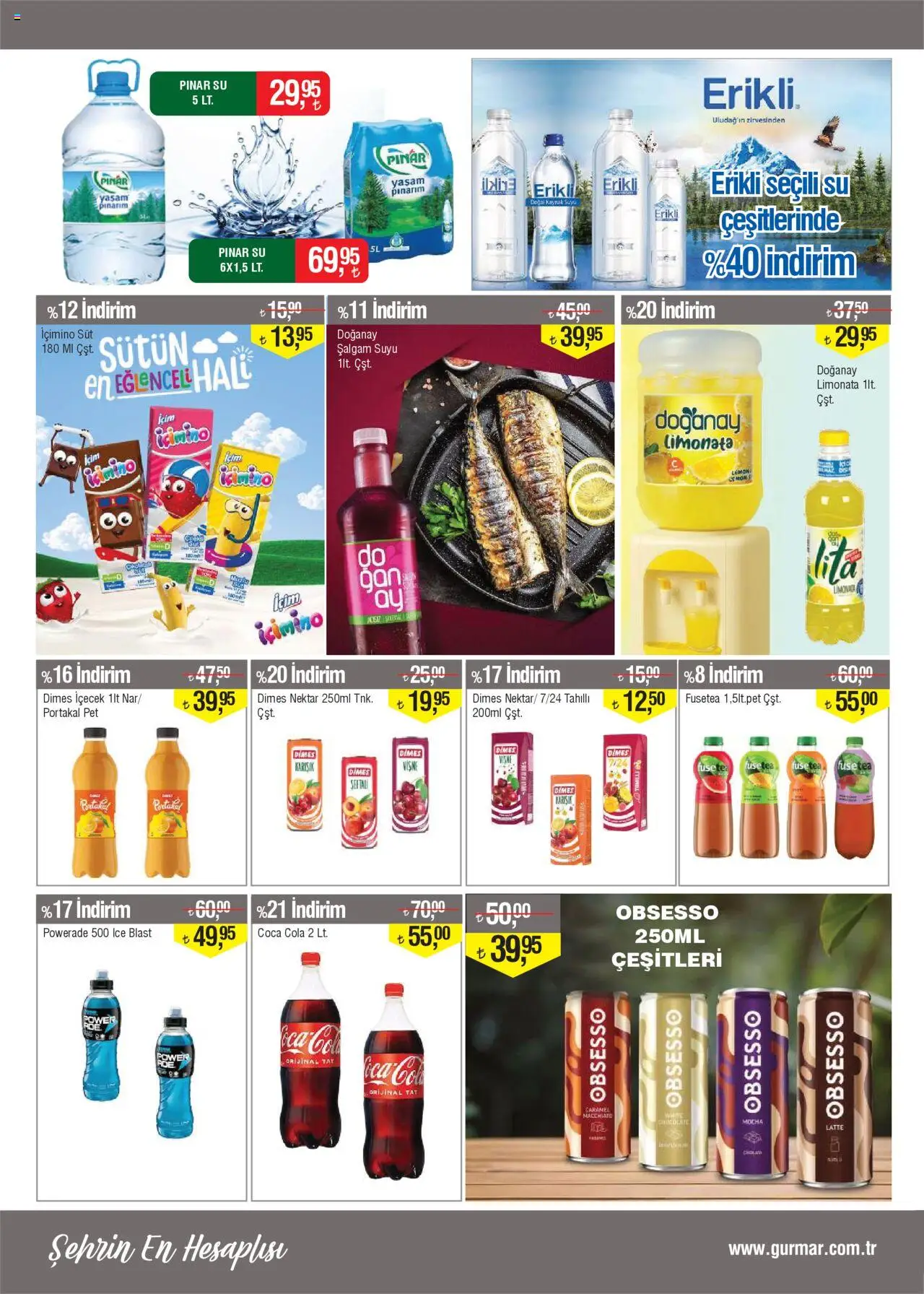 Gürmar - Katalog - 16.10.2025 tarihinden itibaren geçerlidir | Sayfa: 10 | Ürünler: Erik, Süt, Portakal, Vişne
