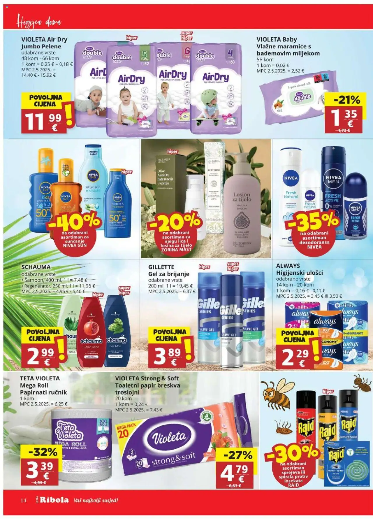 Djelo katalog | vrijedi od 06.08.2025 | Stranica: 14 | Proizvodi: Pelene, Toaletni papir, Breskva, Nivea