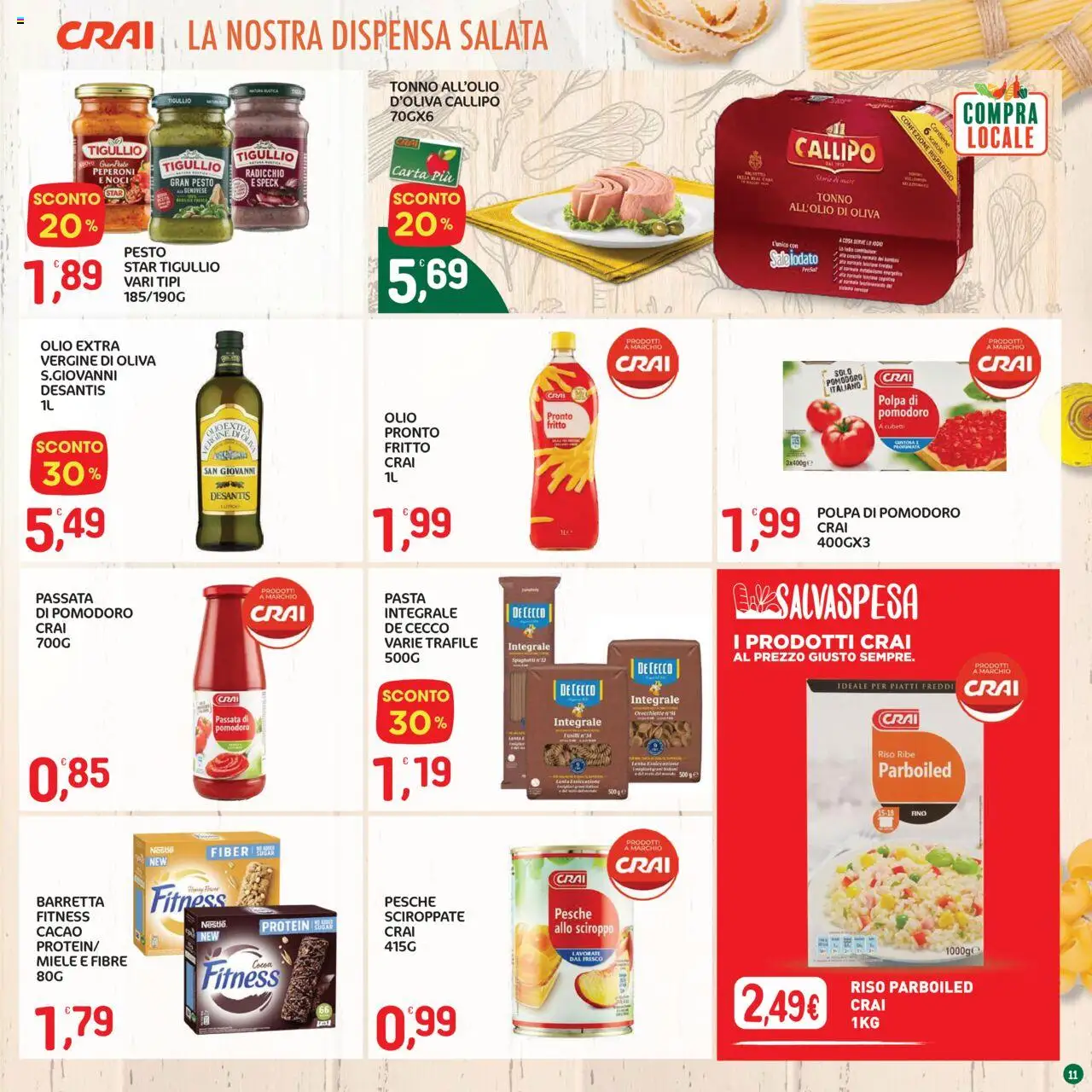 Volantino CRAI del 07.08.2025 | Pagina: 11 | Prodotti: Speck, Riso, Noci, Pesto