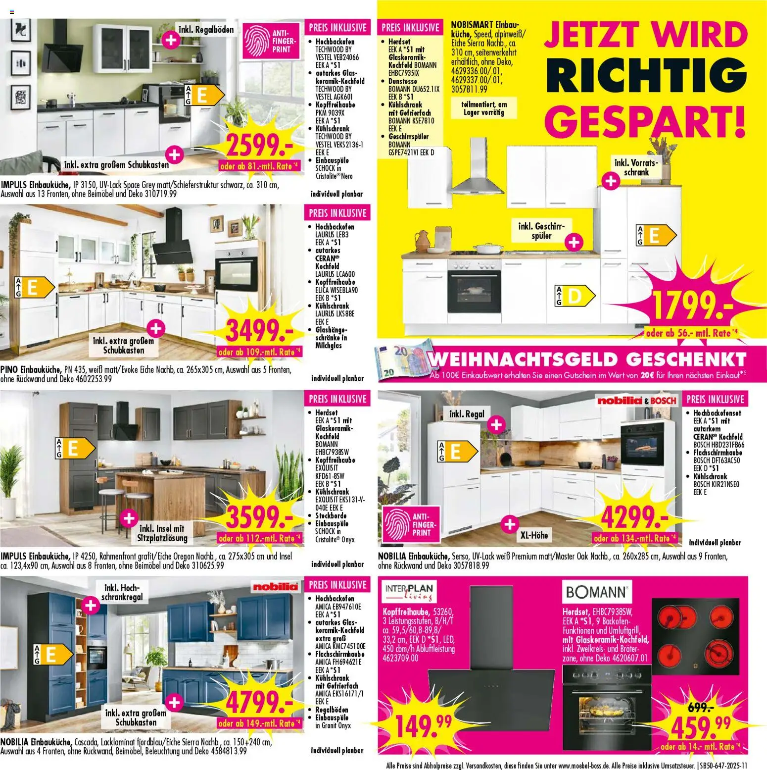 SB Möbel Boss Prospekt Neubrandenburg	 – gültig ab 06.12.2025 | Seite: 11 | Produkte: Regal, Schrank, Kochfeld, Backofen