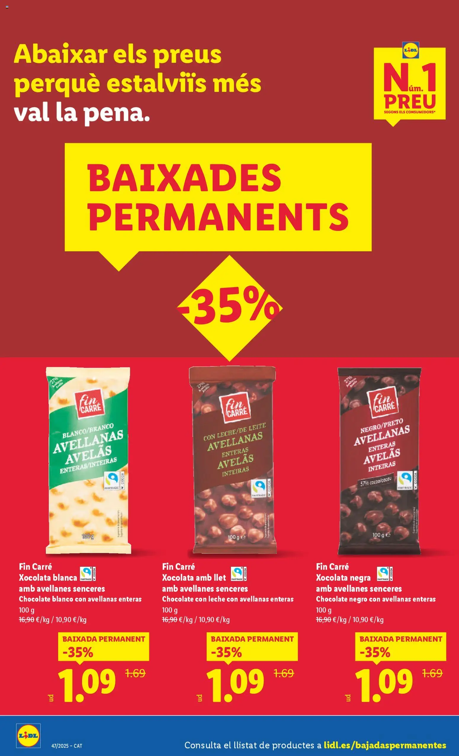 Lidl folleto │ válido desde el 17.11.2025 | Página: 18 | Productos: Leche, Chocolate, Chocolate con leche