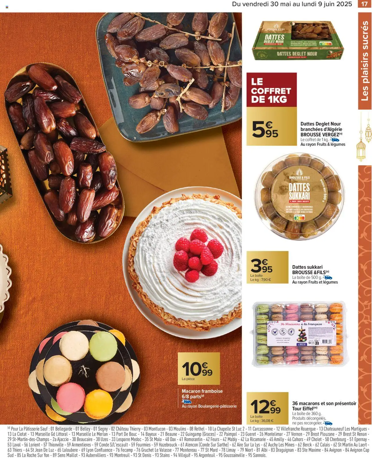  | Page: 19 | Produits: Dattes, Framboise, Poids, Macarons
