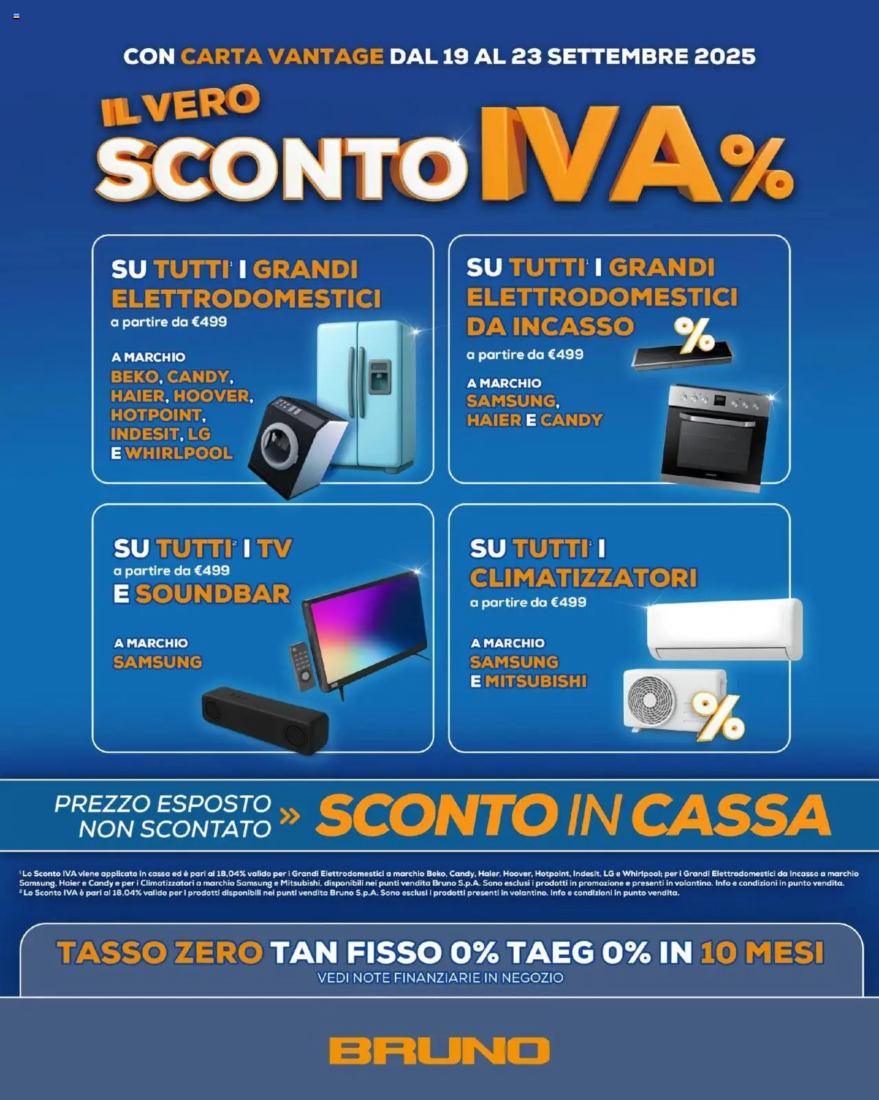 Volantino BRUNO del 19.09.2025 | Pagina: 1 | Prodotti: Soundbar, TV, Samsung