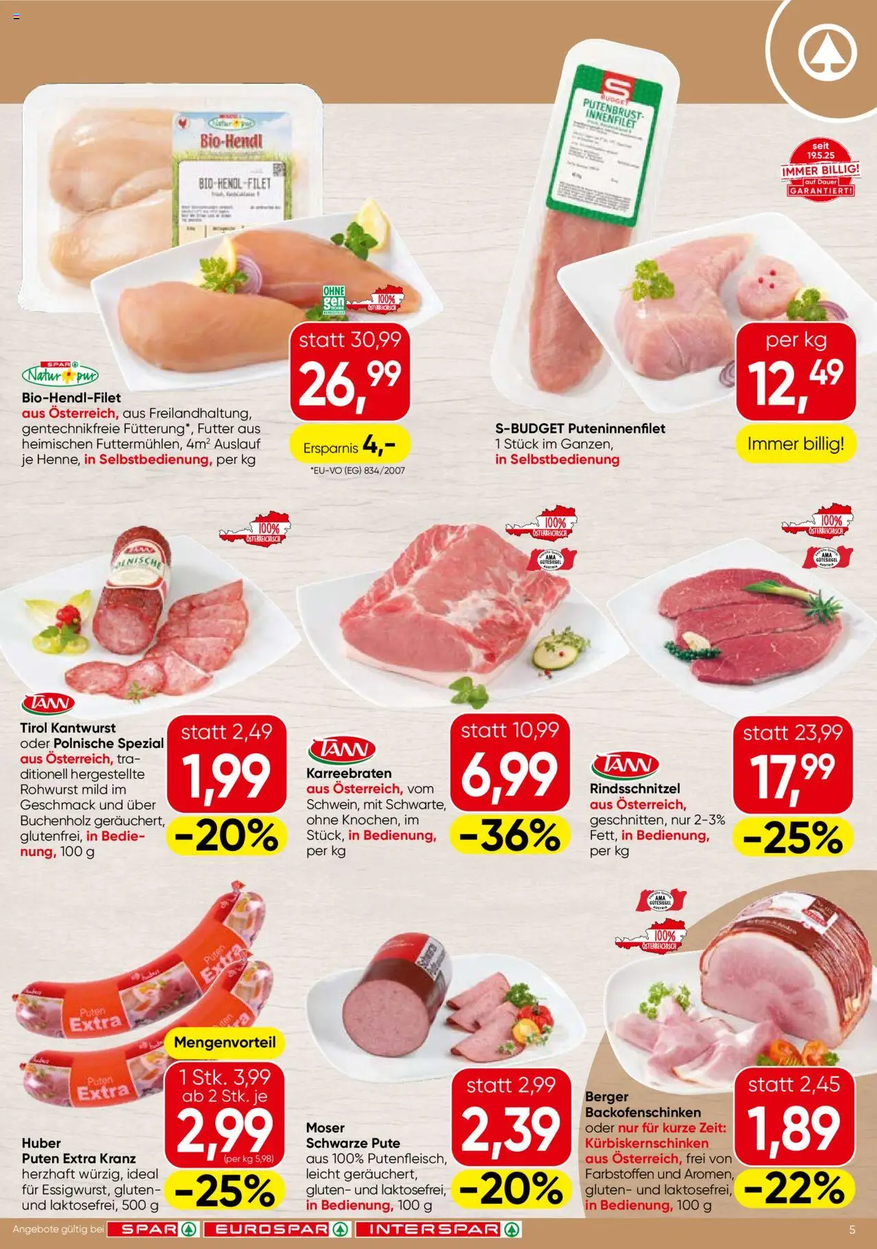 Spar Flugblatt - Oberösterreich gültig ab 14.08.2025 | Seite: 5