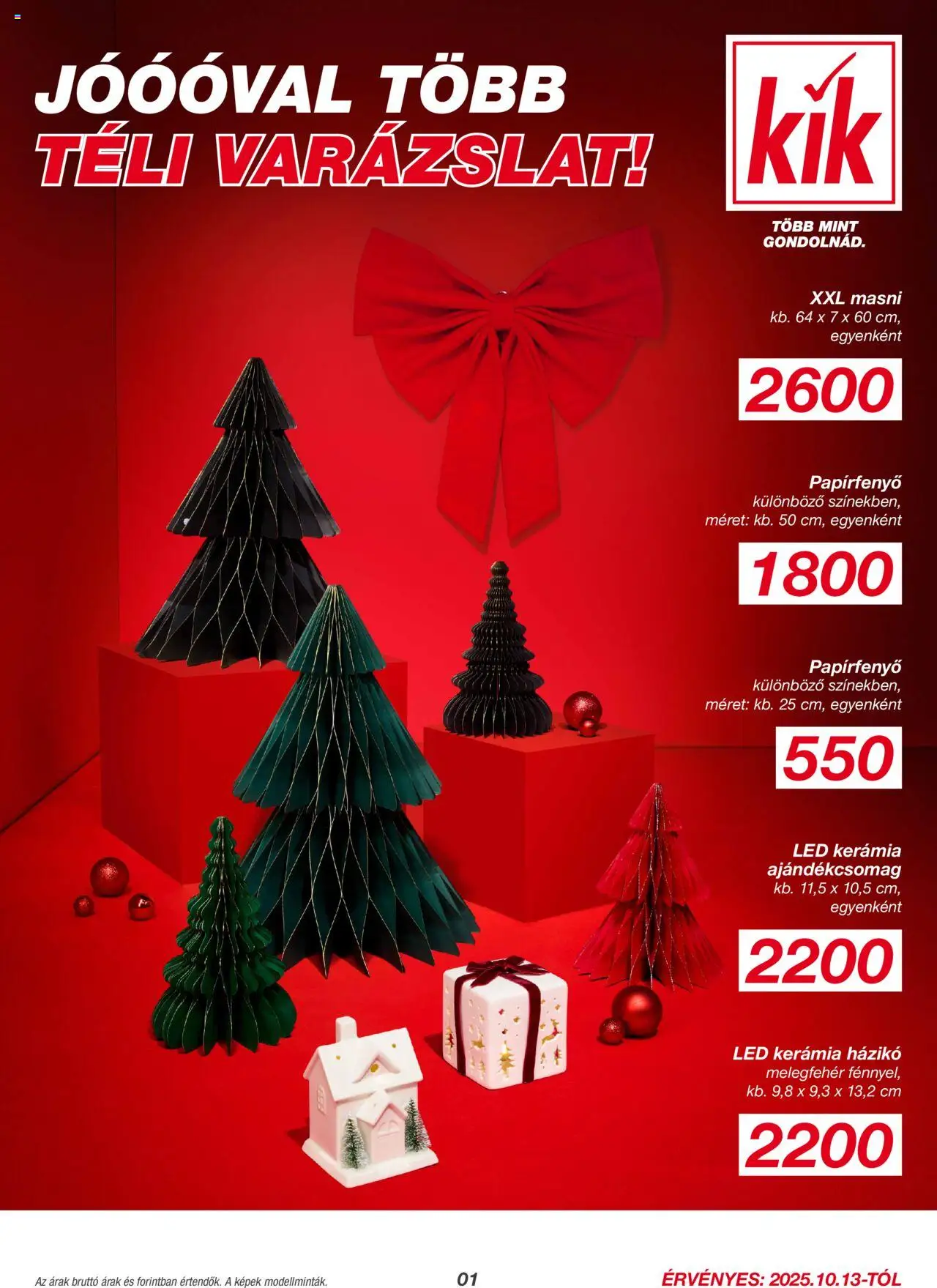 Kik akciós ujság - amely érvényes a következő dátumtól: 13.10.2025 | Oldal: 1