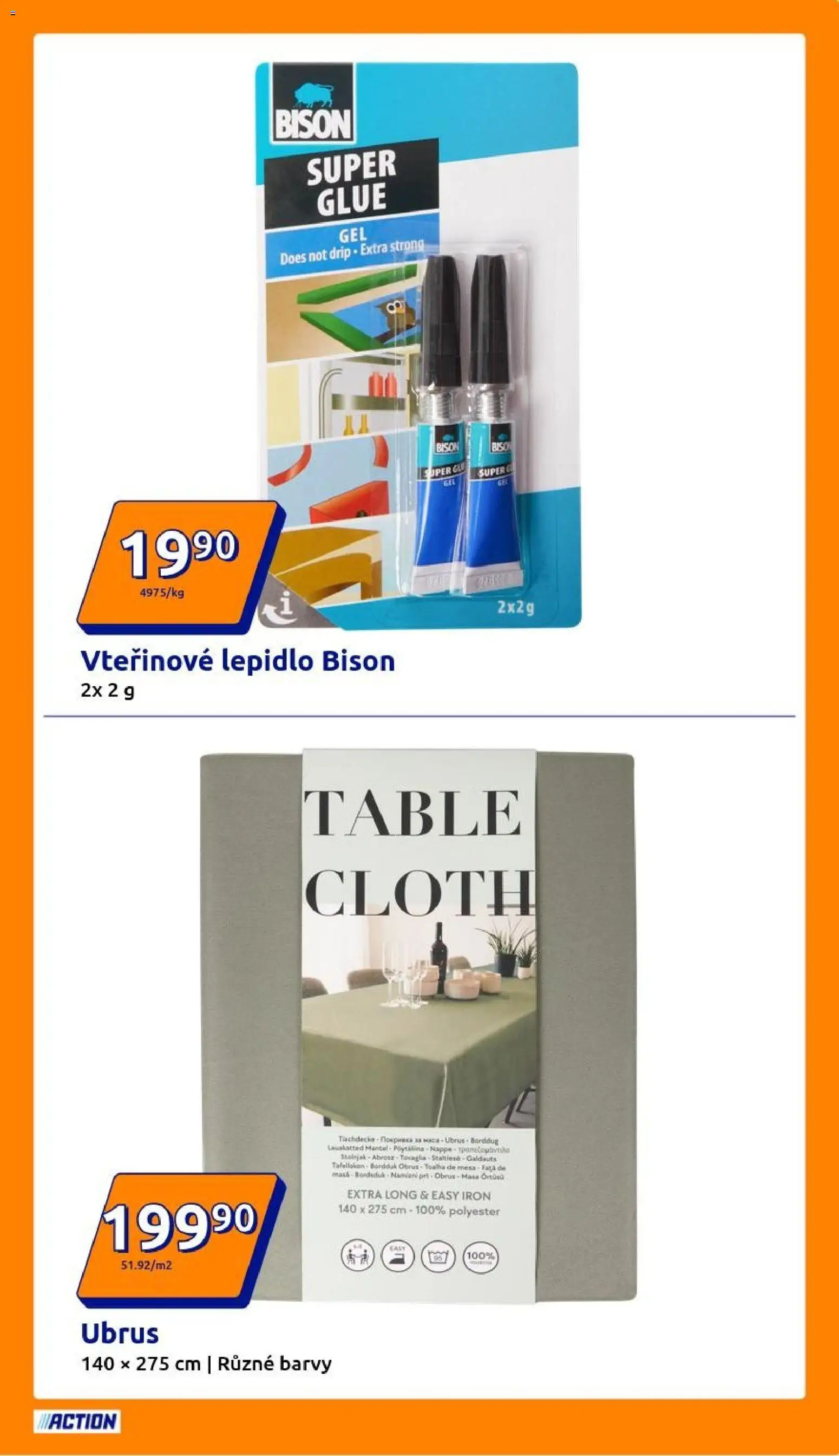 Action leták od 24.12.2025 | Strana: 3 | Produkty: Ubrus, Barvy