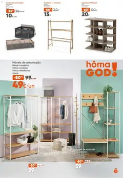 Pré-visualização Hôma Catálogo válido de 09.01.2026 | Página: 17 | Produtos: Cabides, Tapete, Sapateira