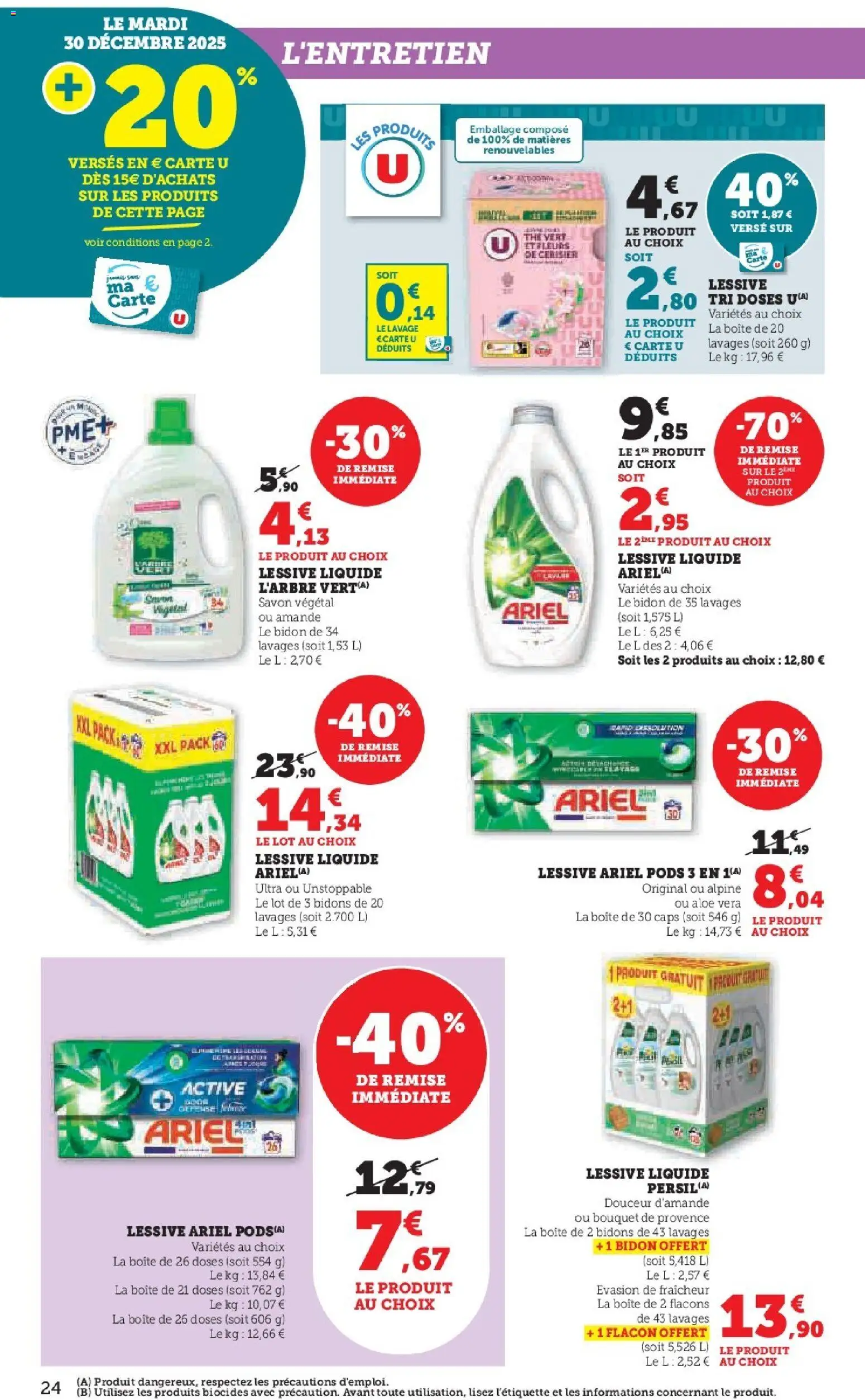 {H1} | Page: 24 | Produits: Ariel, Lessive Ariel, Lessive Liquide, Lessive