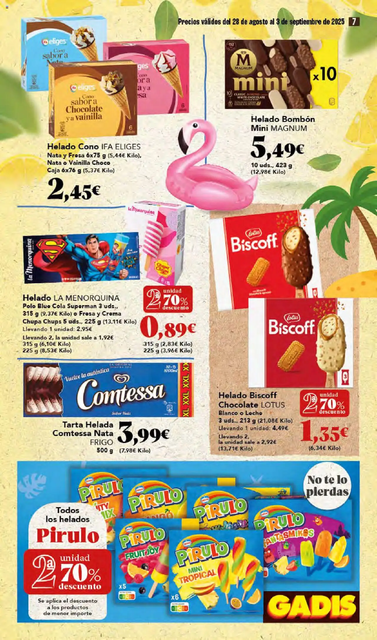 Gadis folleto │ válido desde el 28.08.2025 | Página: 7 | Productos: Crema, Té, Helado, Caja