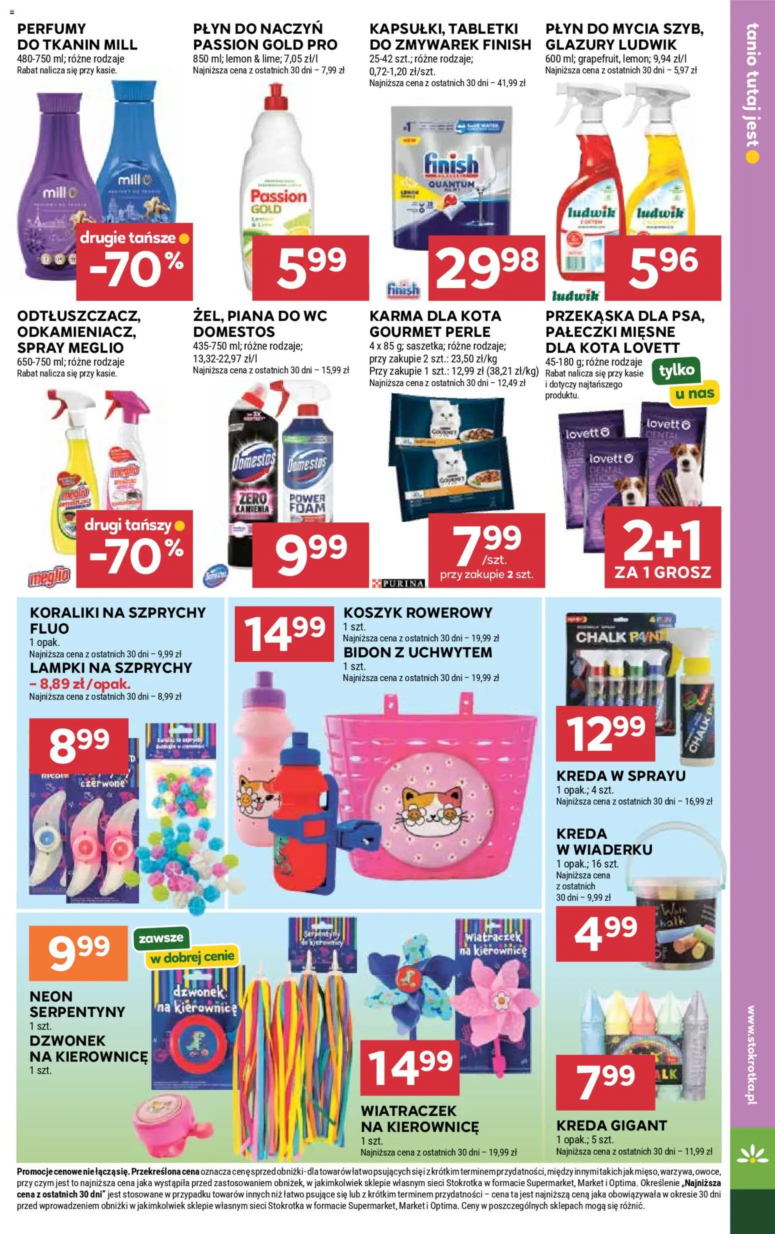 Stokrotka gazetka od 09.04.2026 | Strona: 33 | Produkty: Lampki, Stokrotka, Perfumy, Karma dla kota